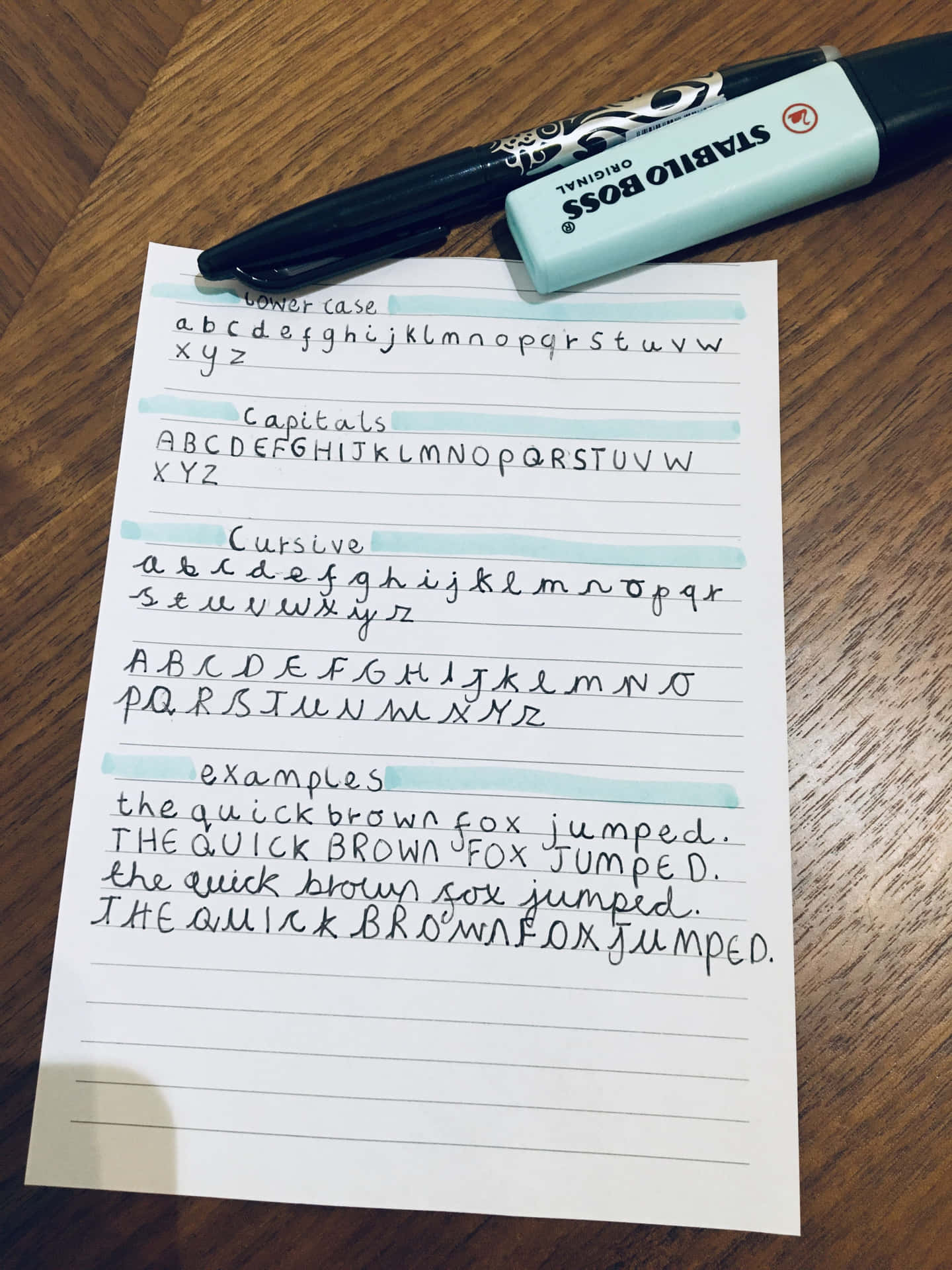 Illegible Practice Writing Background