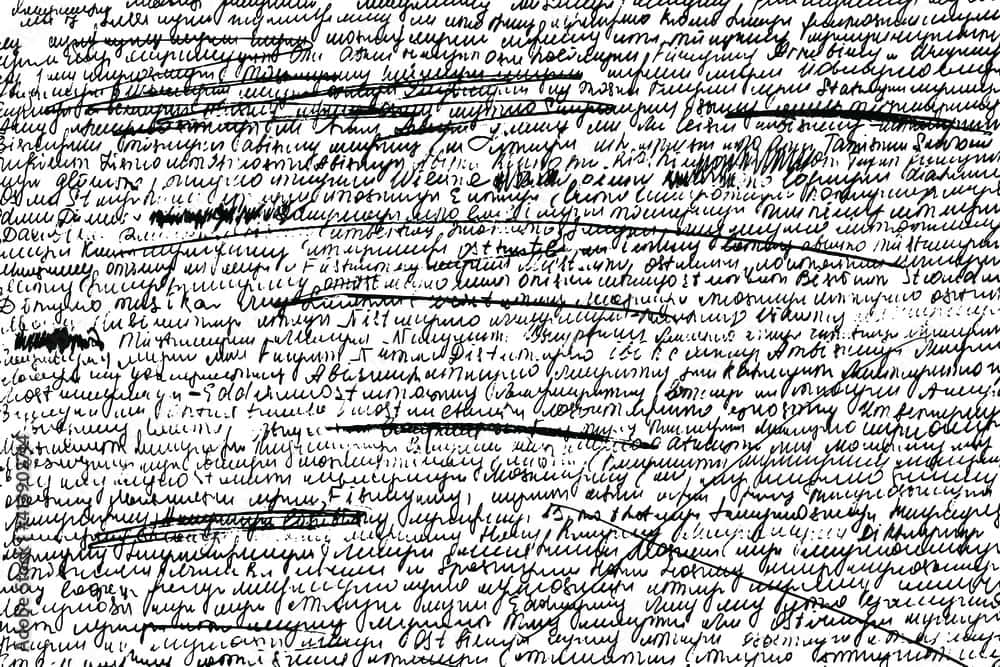 Illegible Scratch Paper Background