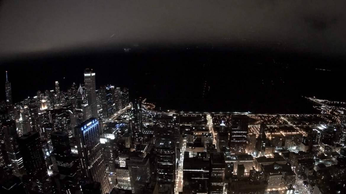 Illinois Cityscape At Night