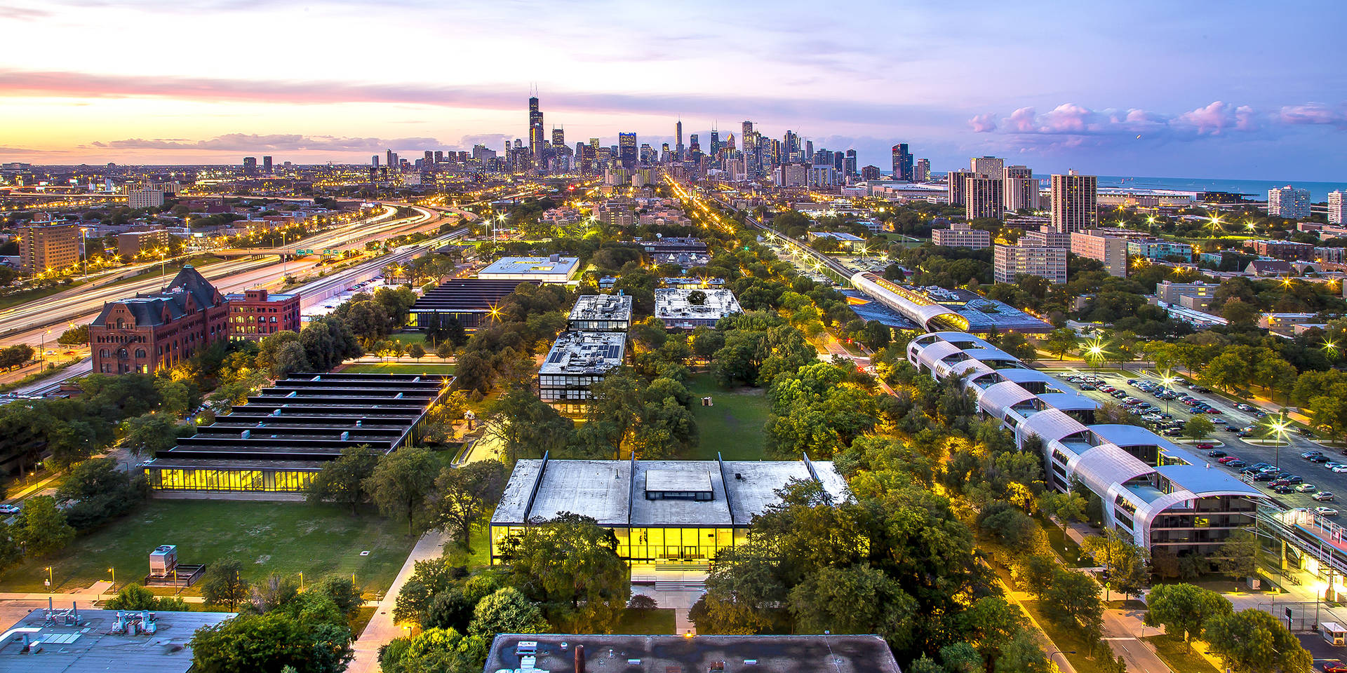 Illinois Institute Of Technology Aerial Shot Background