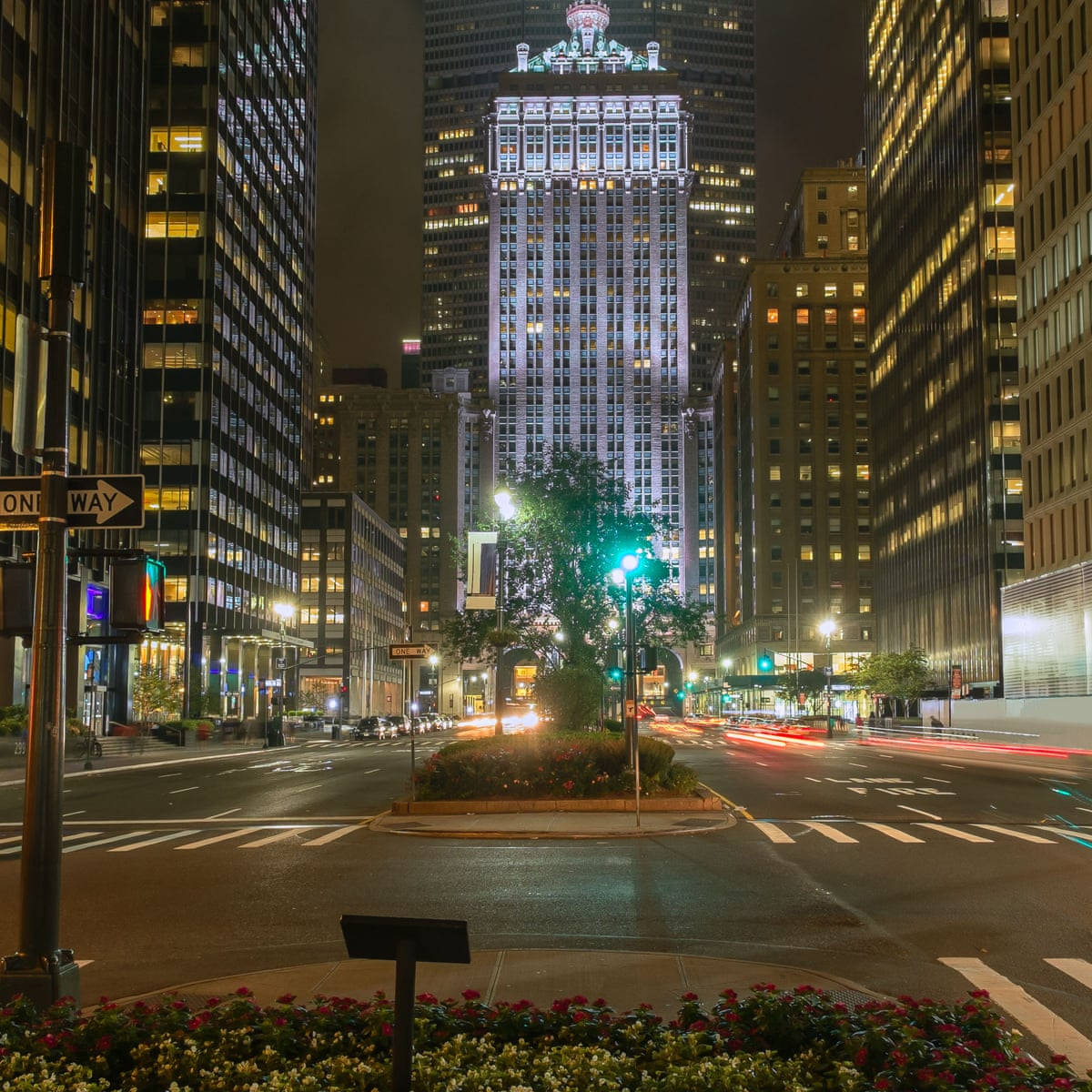 Illuminate City: A Nighttime View Of Park Avenue, New York