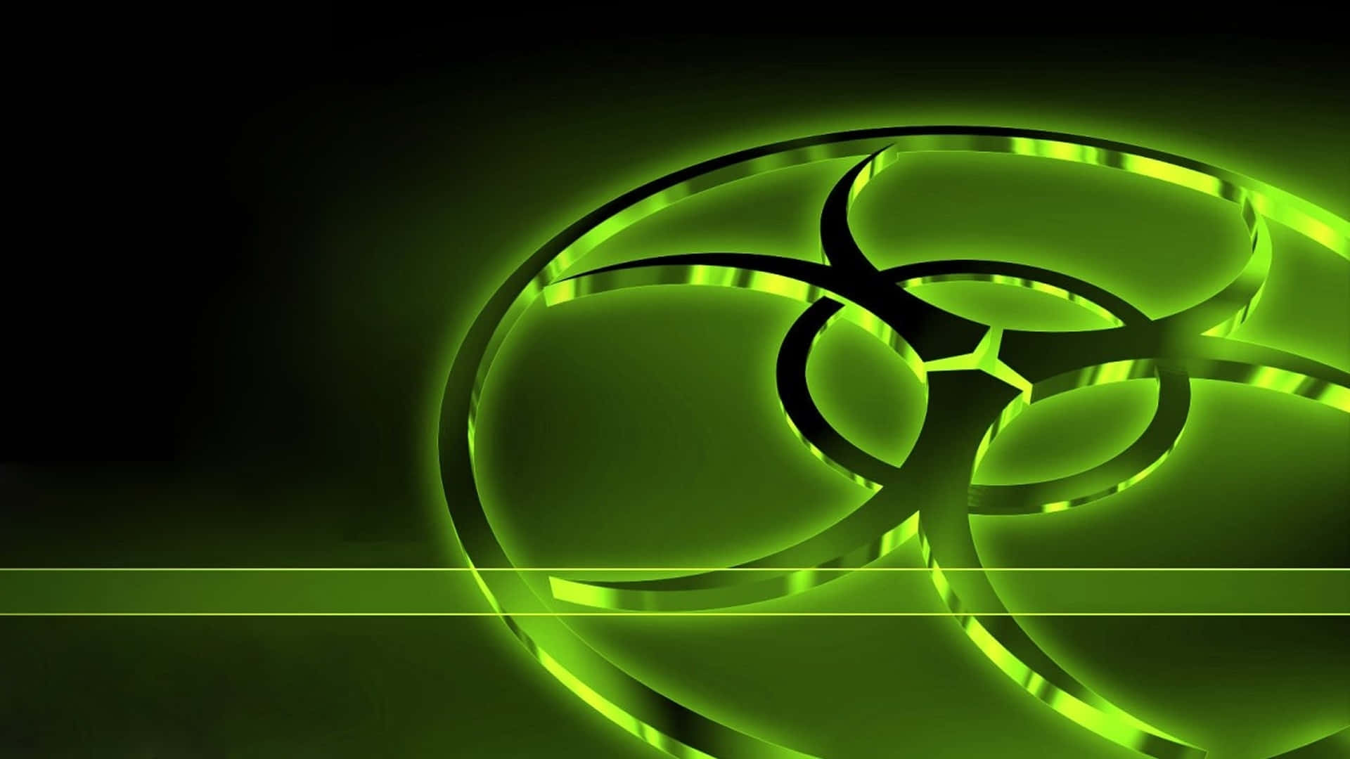 Illuminate Your Desktop With Neon Green Background