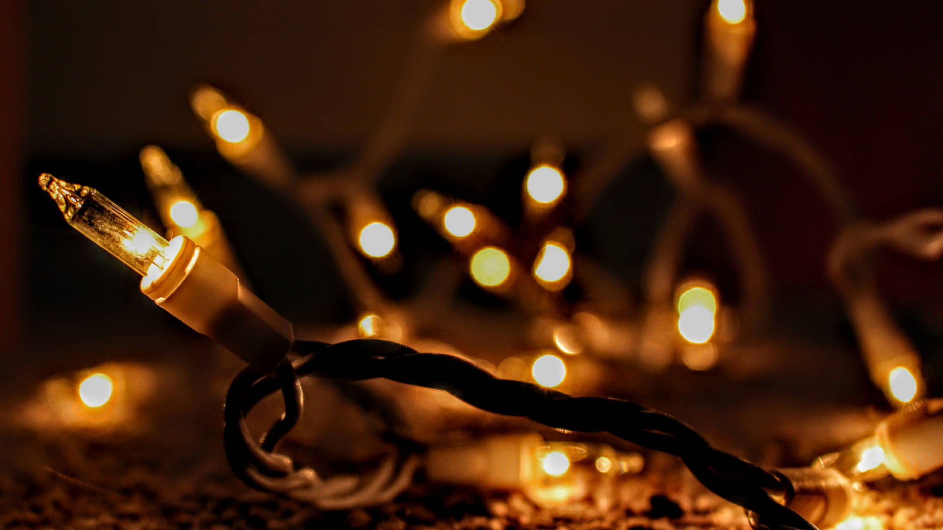 Illuminate Your Holiday Season With A Christmas Lights Aesthetic. Background