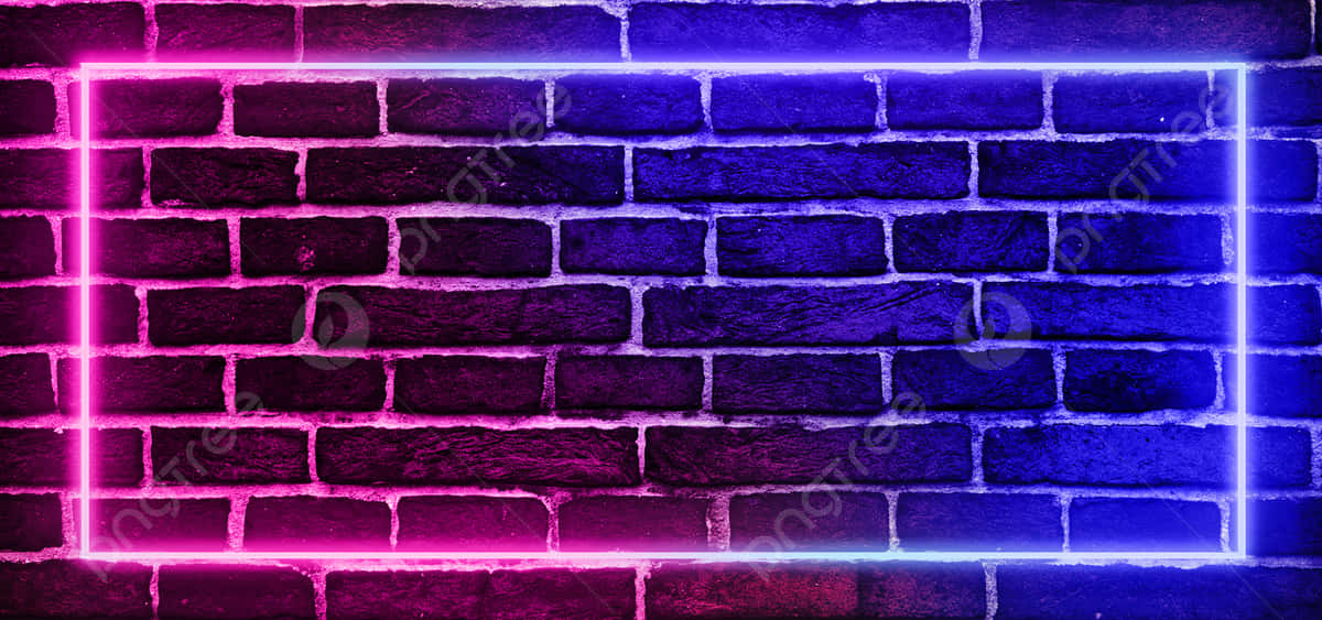 Illuminate Your Workspace With A Modern Purple Neon Aesthetic Computer Background