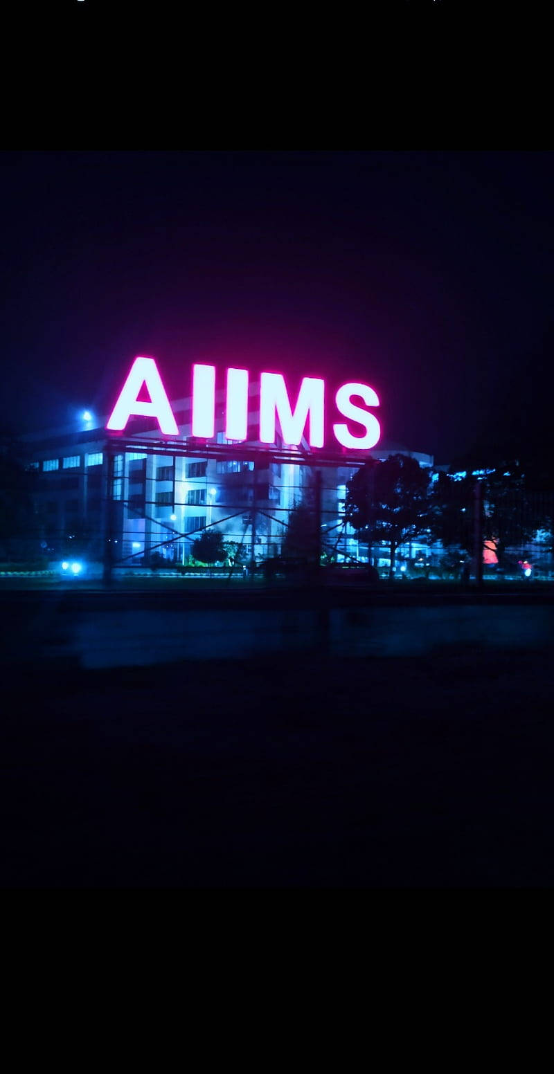 Illuminated Aiims Neon Led Sign Board