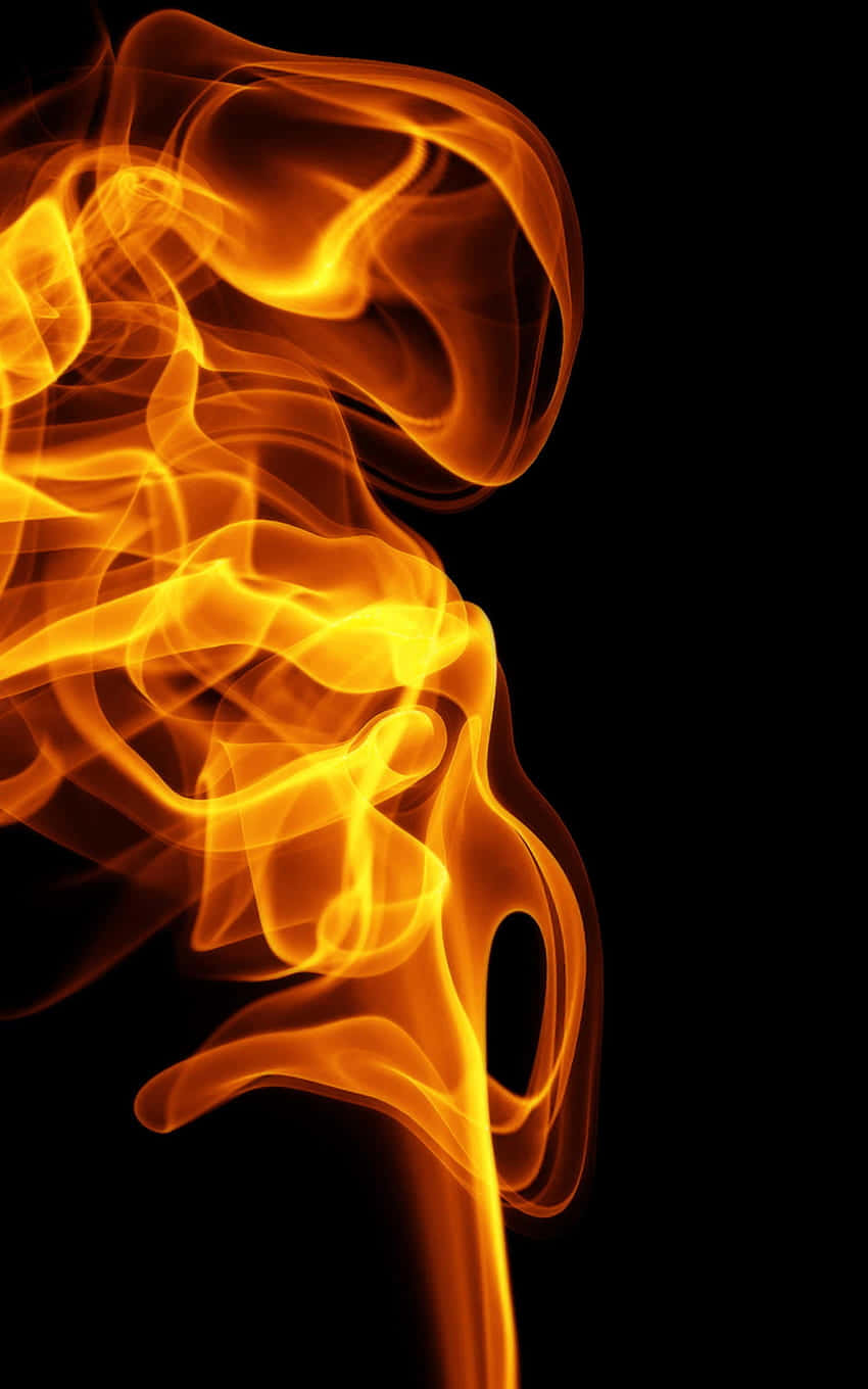 Illuminated Android Fire Background