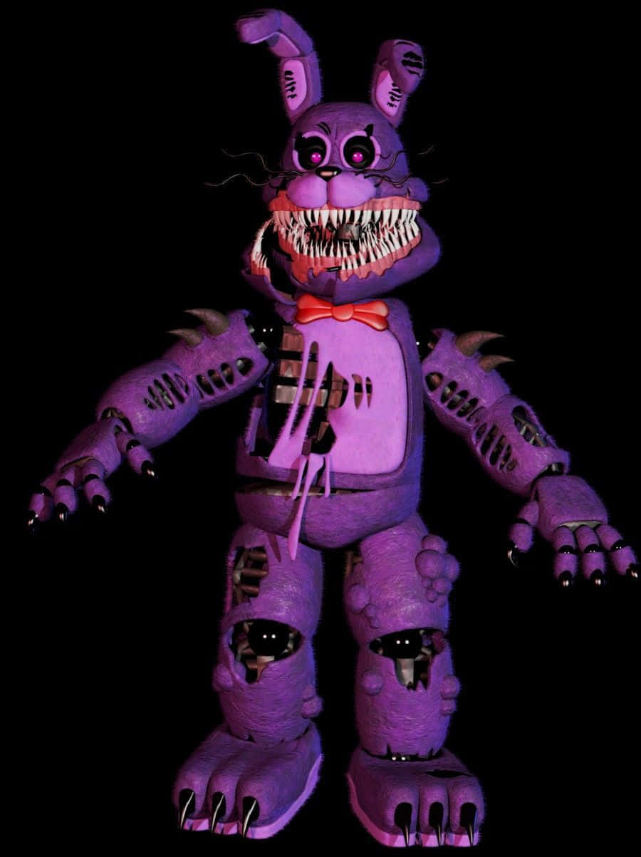 Illuminated By The Lights Of A Carnival, William Afton Stands In The Shadows Background
