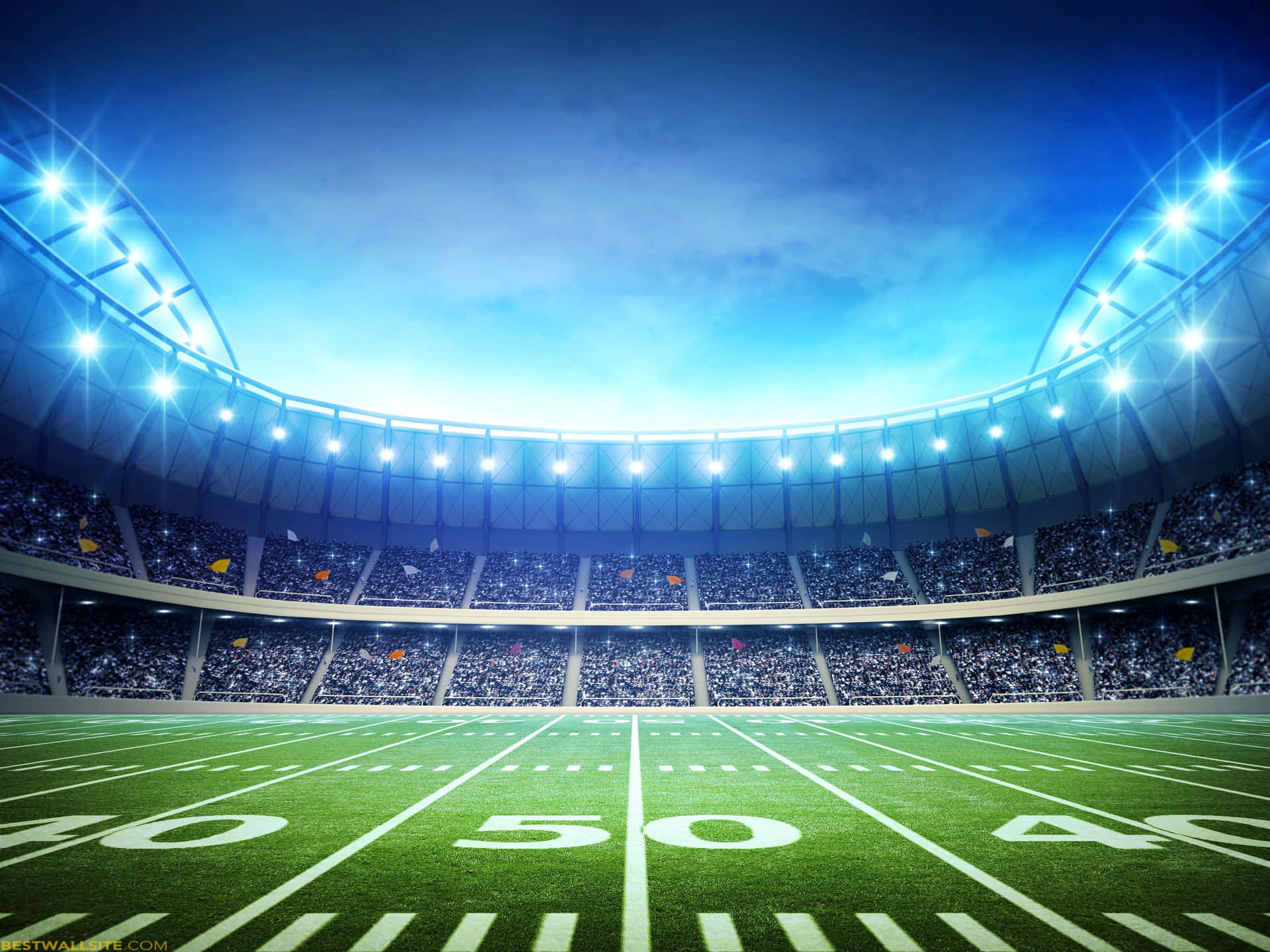 Illuminated Football Stadiumat Night.jpg Background