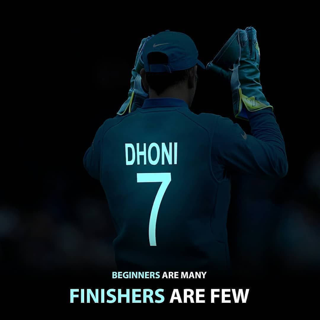 Illuminated Jersey Dhoni 7 Background