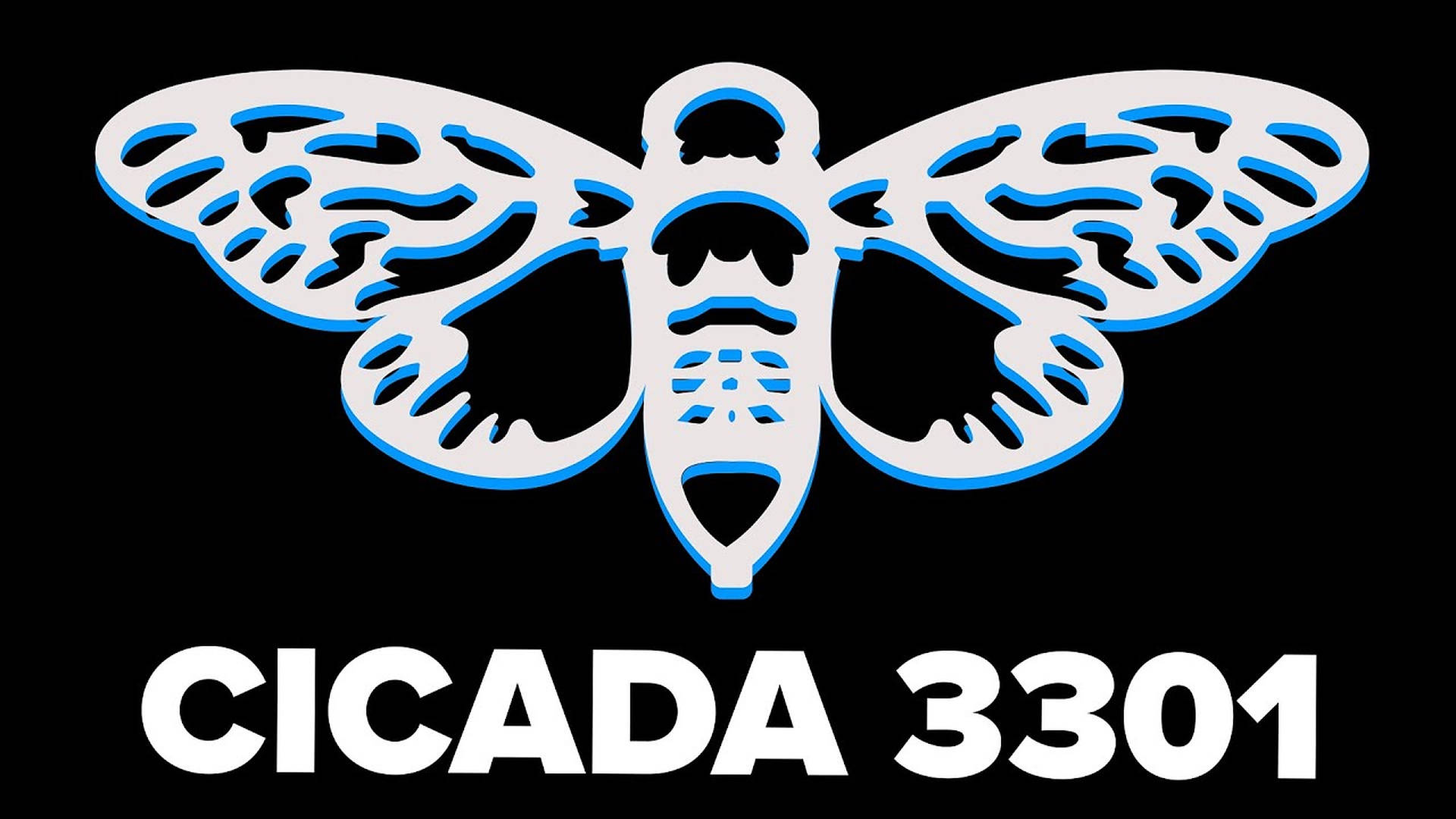 Illuminated Neon Art Of Cicada 3301 Background