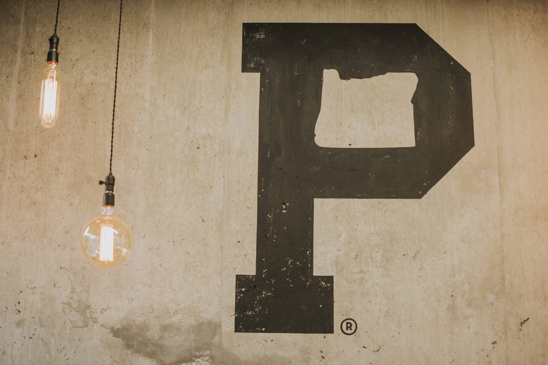 Illuminated P Letter