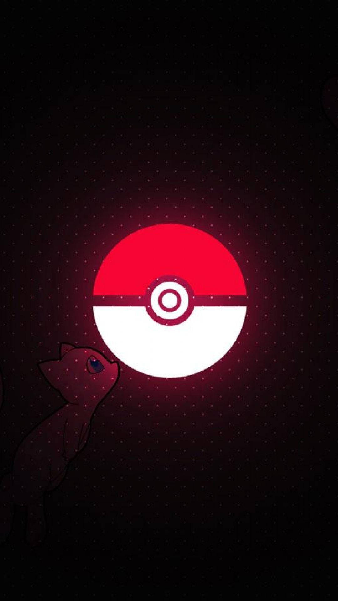 Illuminated Poke Ball Pokemon Iphone Background