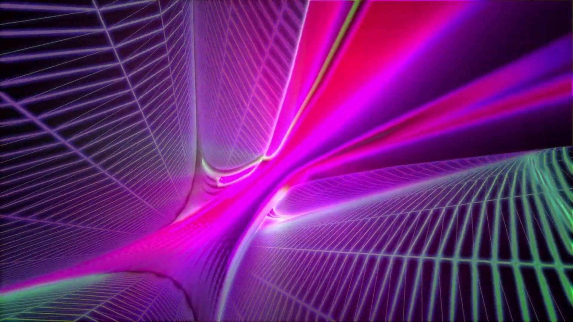 Illuminated Rainbow Of Electric Purple Background