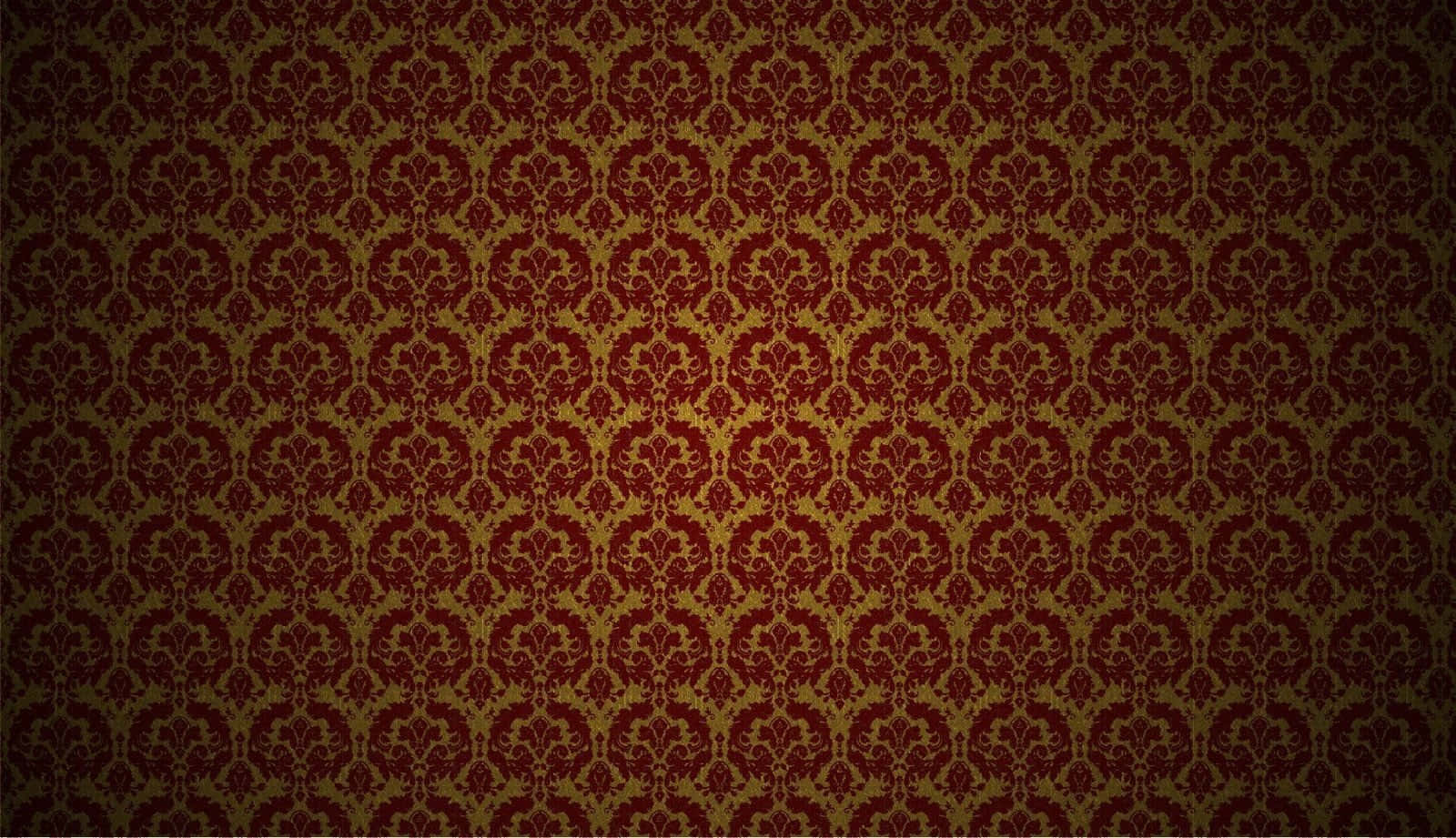 Illuminated Red And Gold Background