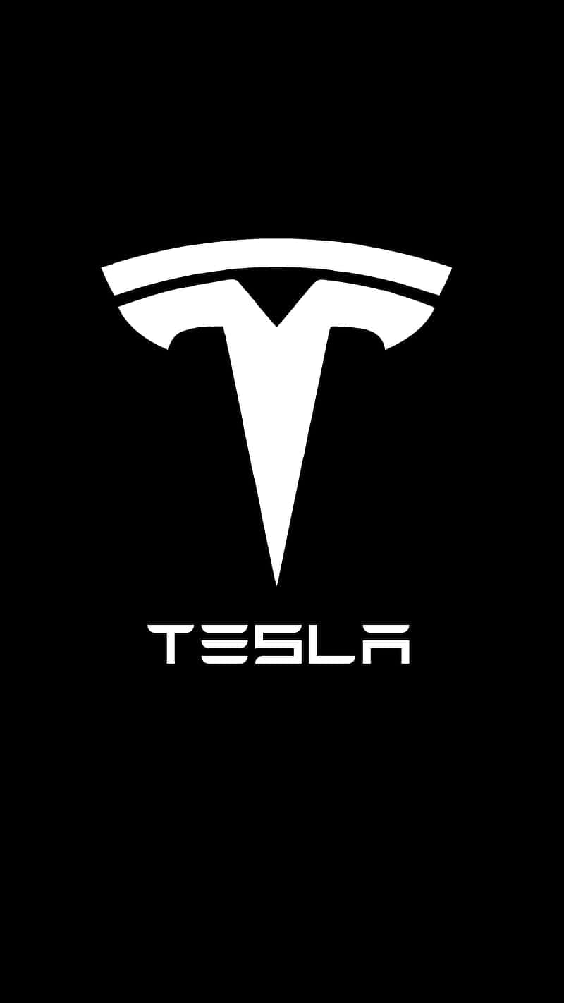 Illuminated Tesla Logo Wallpaper