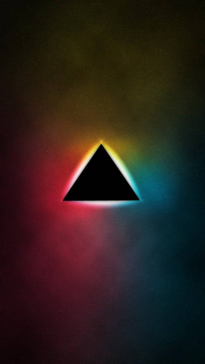 Illuminated Triad: A Colorful Spin On The Illuminati Symbol