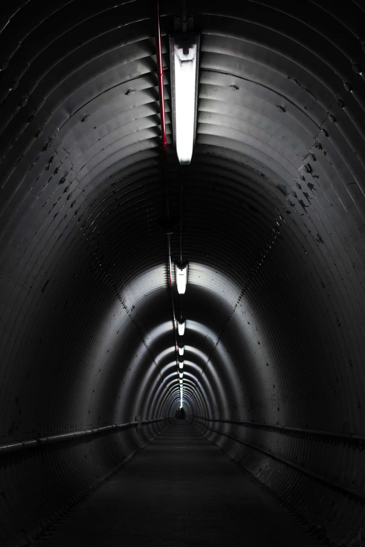 Illuminated Underground Tunnel