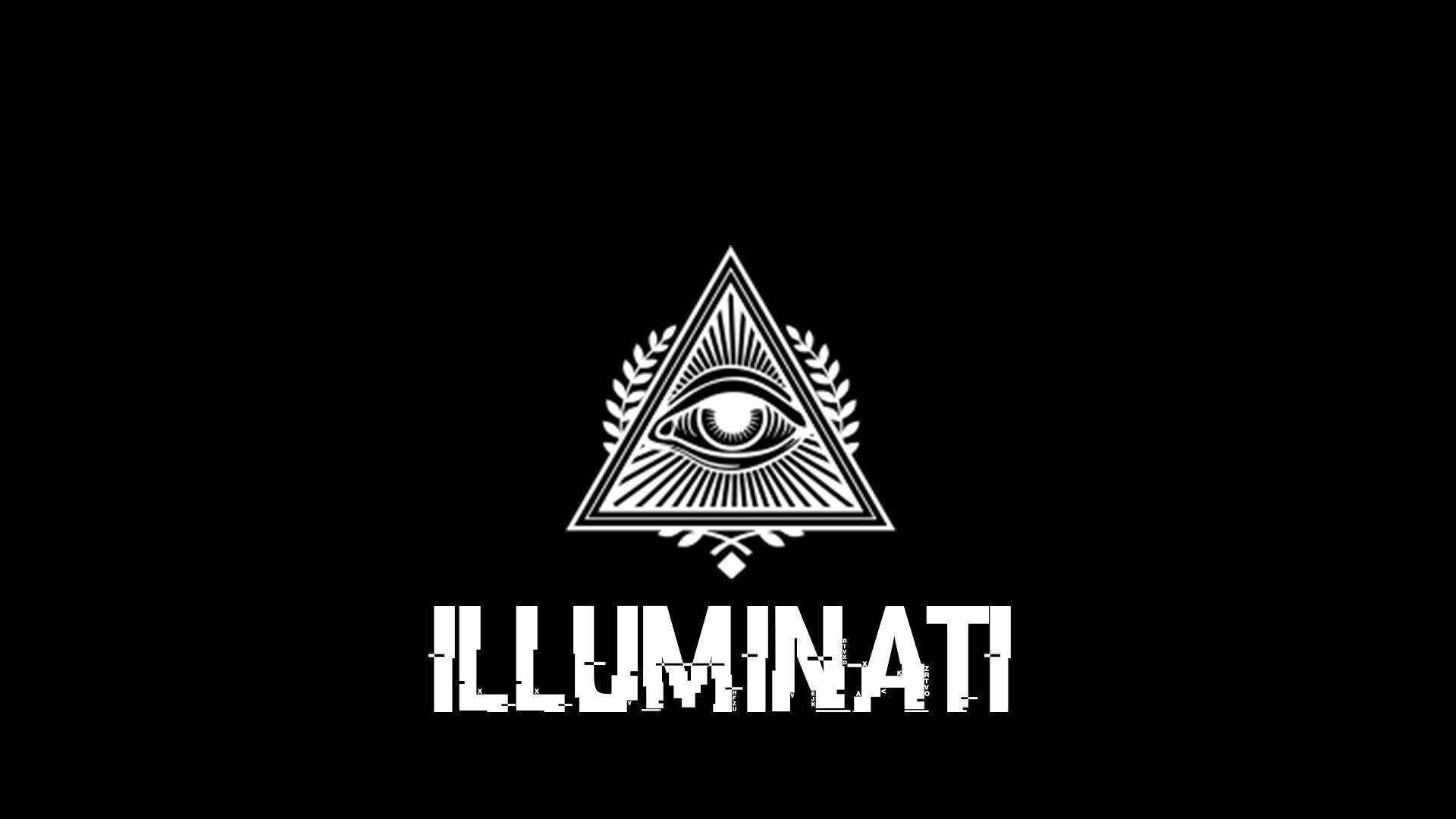 Illuminati Black And White Symbol Background
