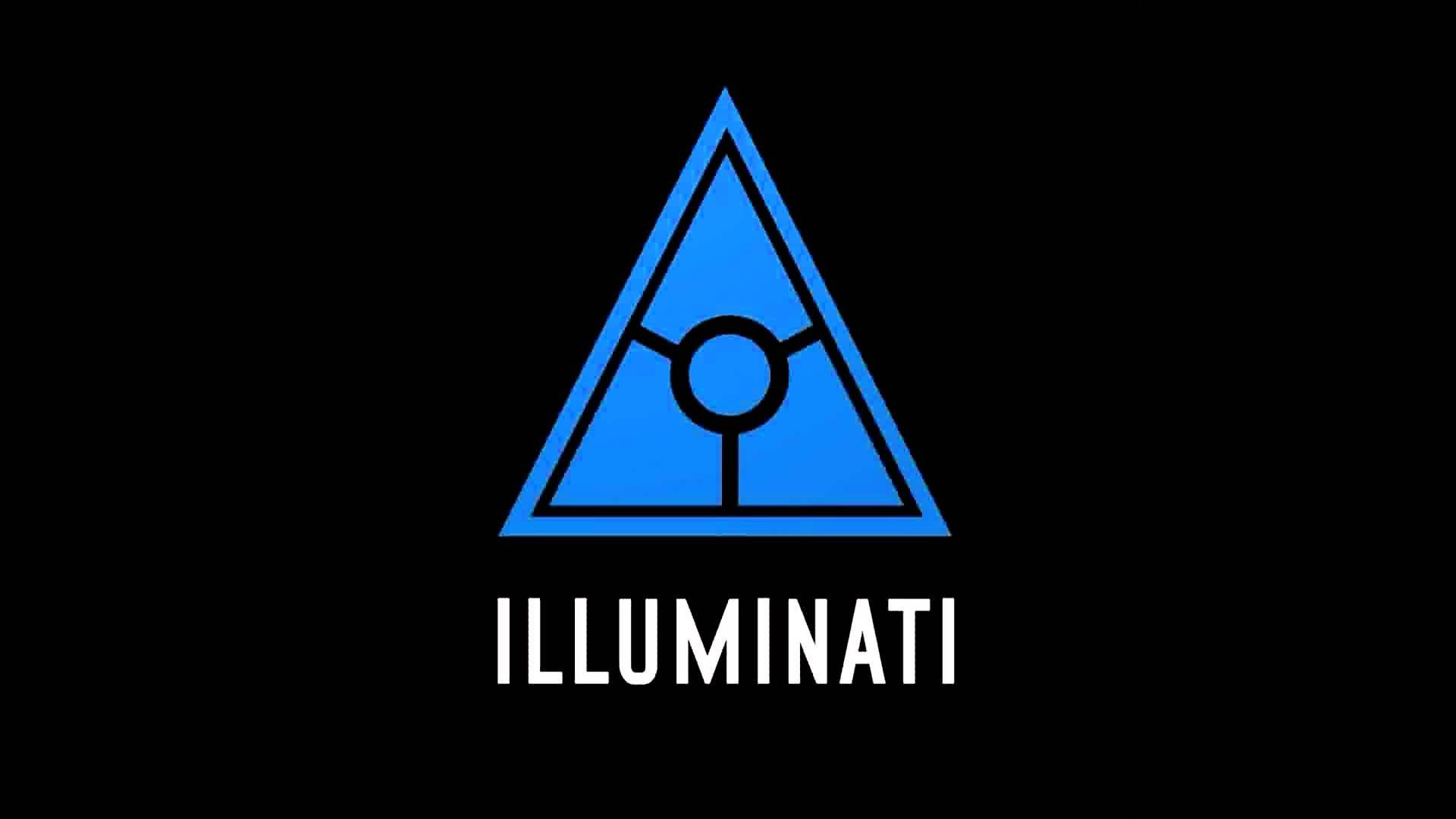 Illuminati Blue Triangle Background