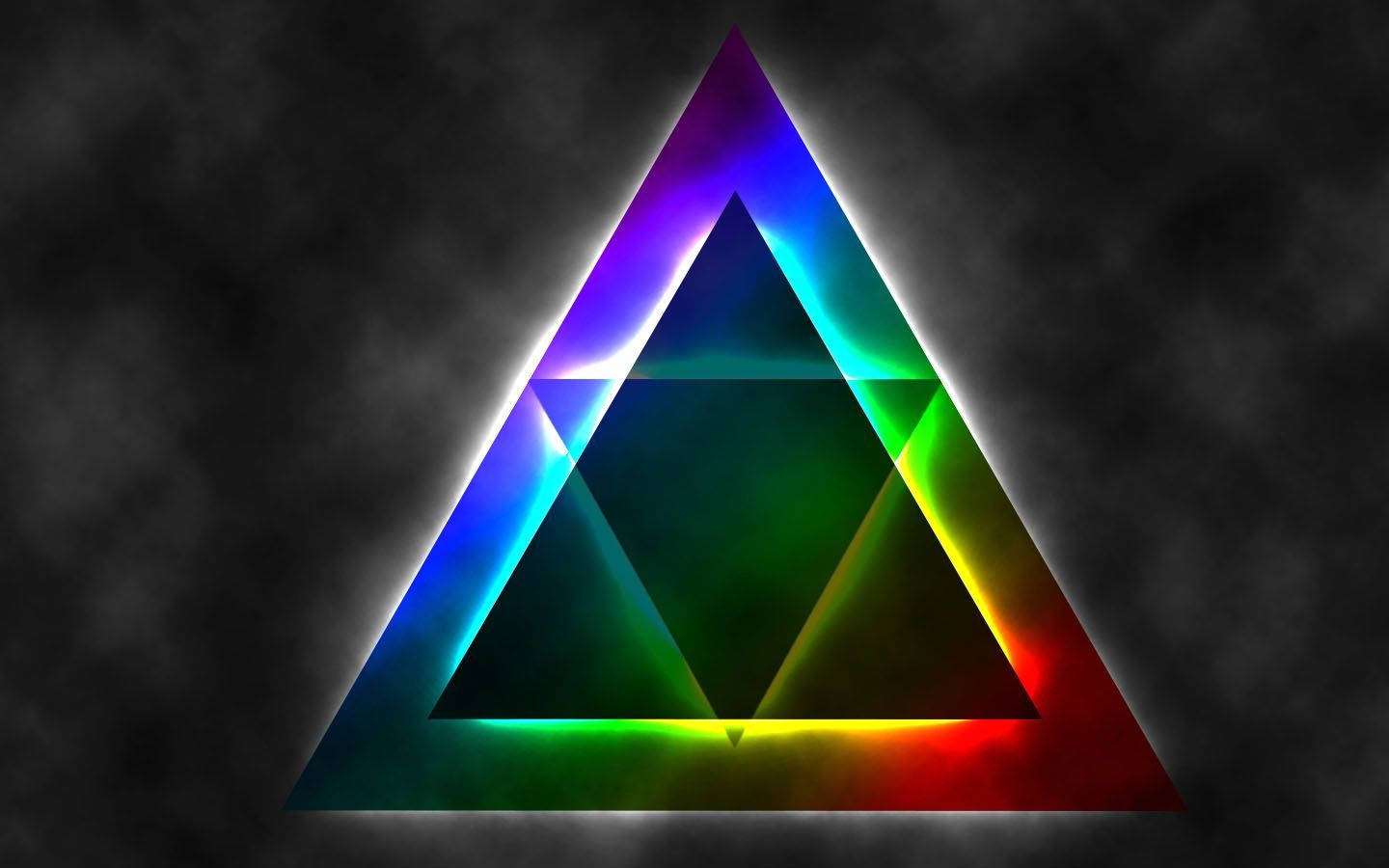 Illuminati Colorful Triangle Background