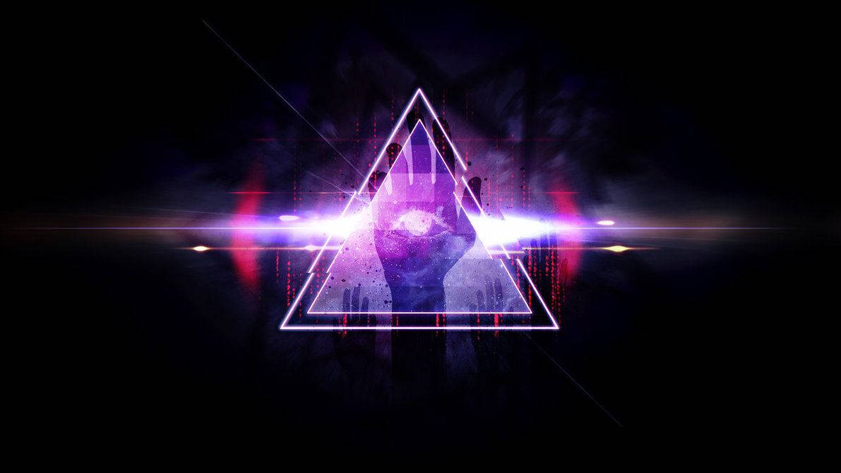 Illuminati Dark Purple Triangle