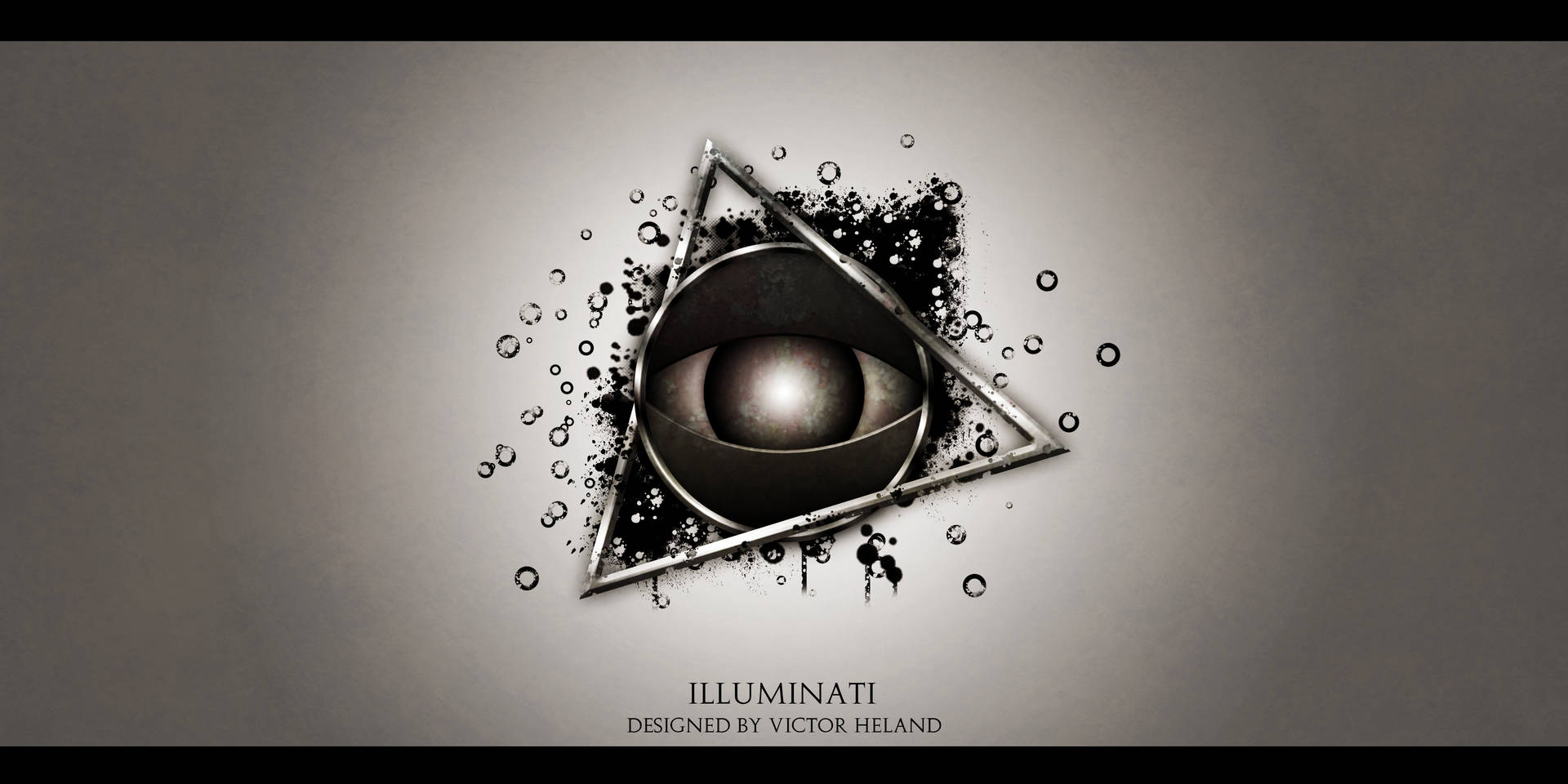 Illuminati Triangle And Eye Tattoo Background