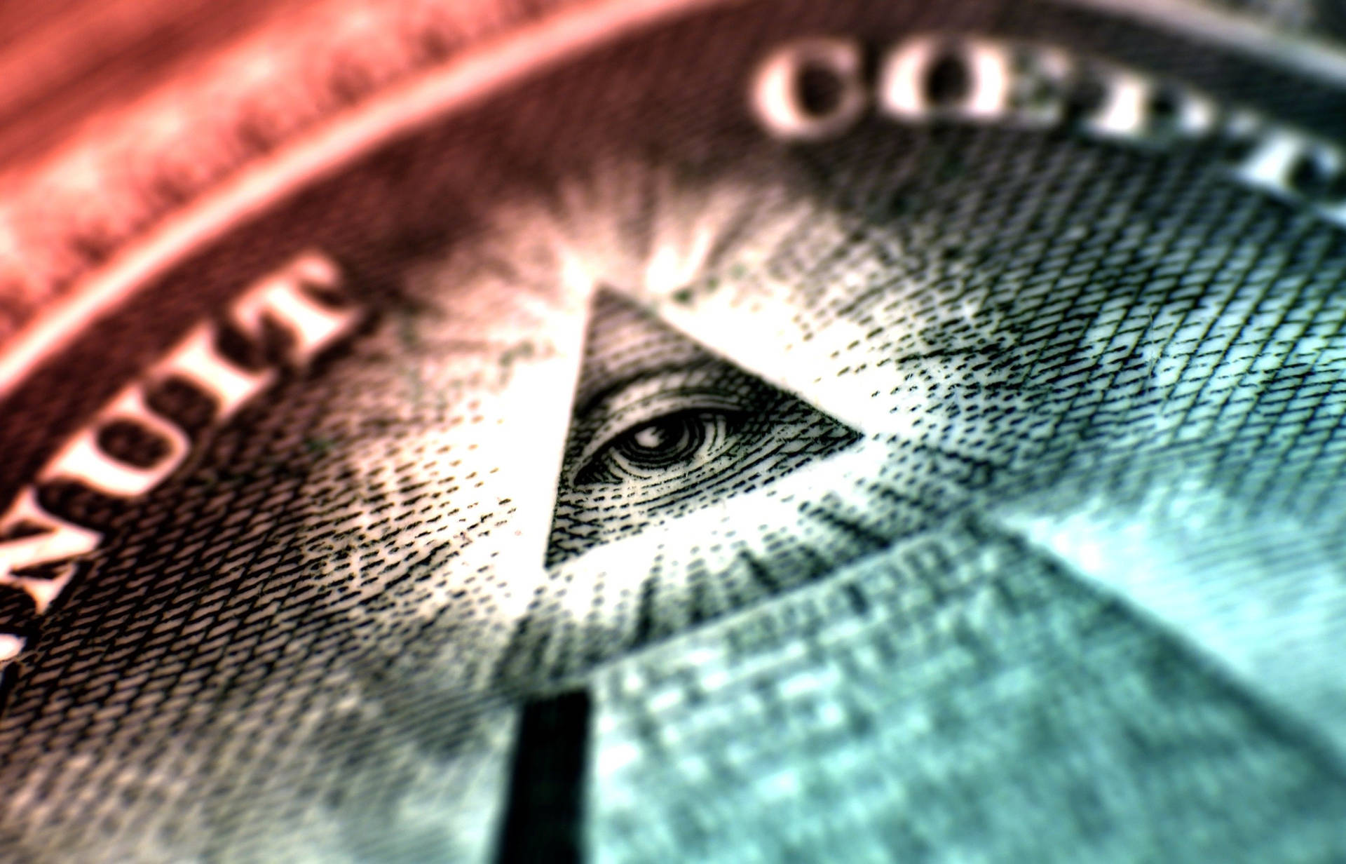 Illuminati Triangle Eye Background