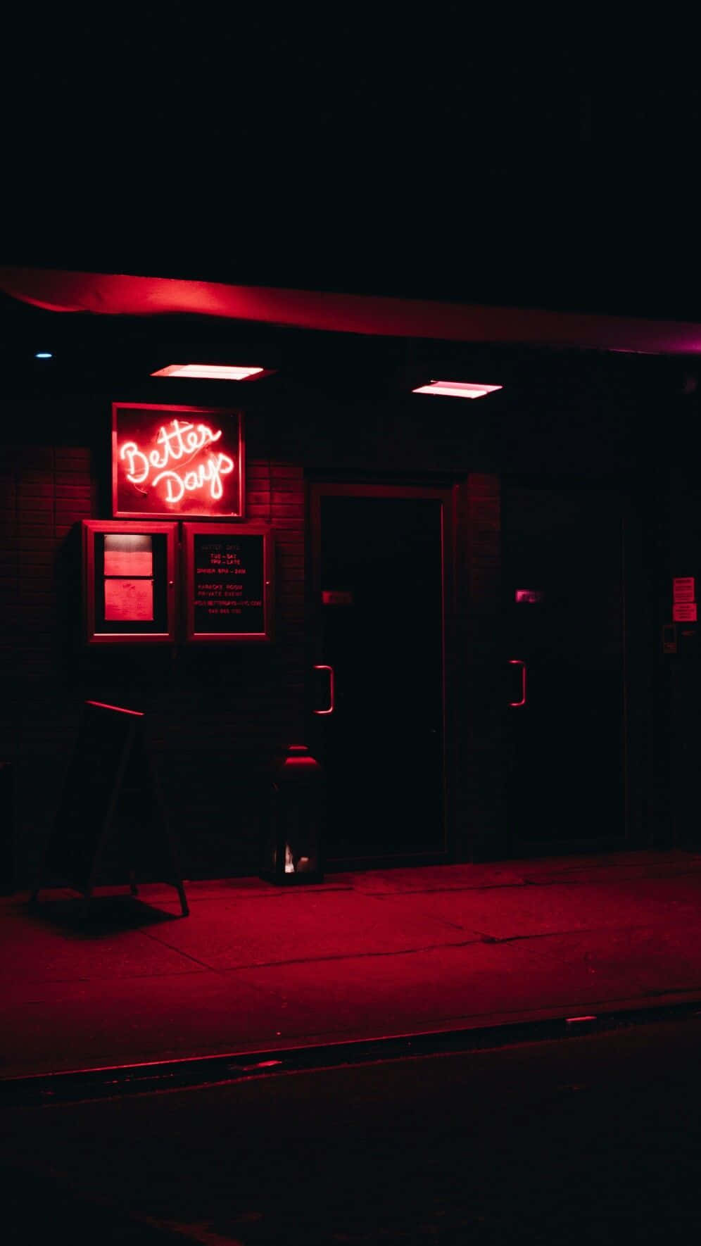 Illuminating Bright Lights That Make Up The Night Sky In Neon City Background