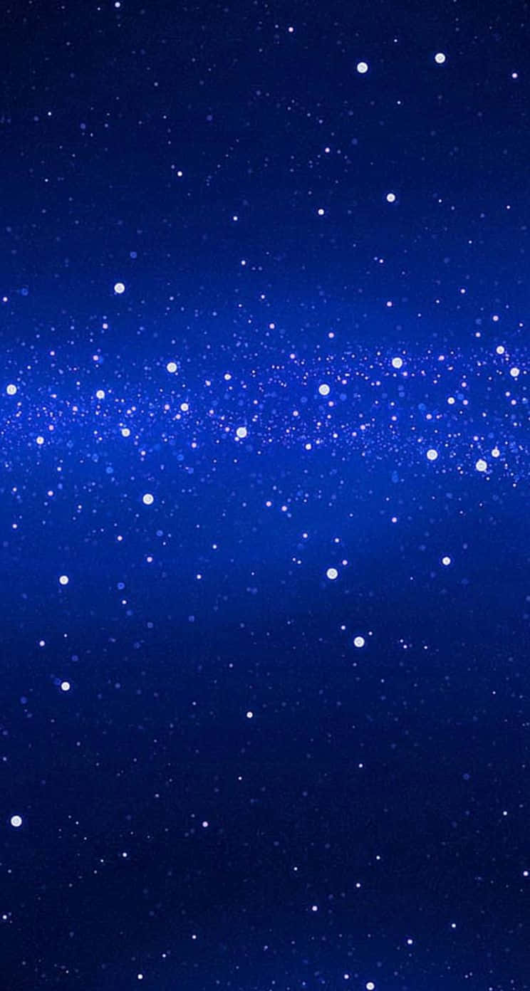 Illuminating Dark Blue Star The Night Sky Background