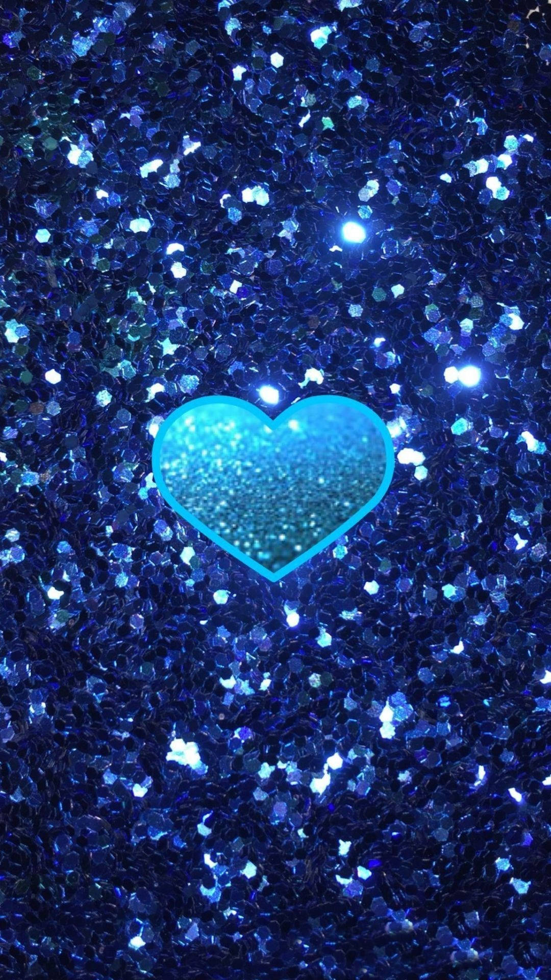 Illuminating Heart On Iphone Display Background