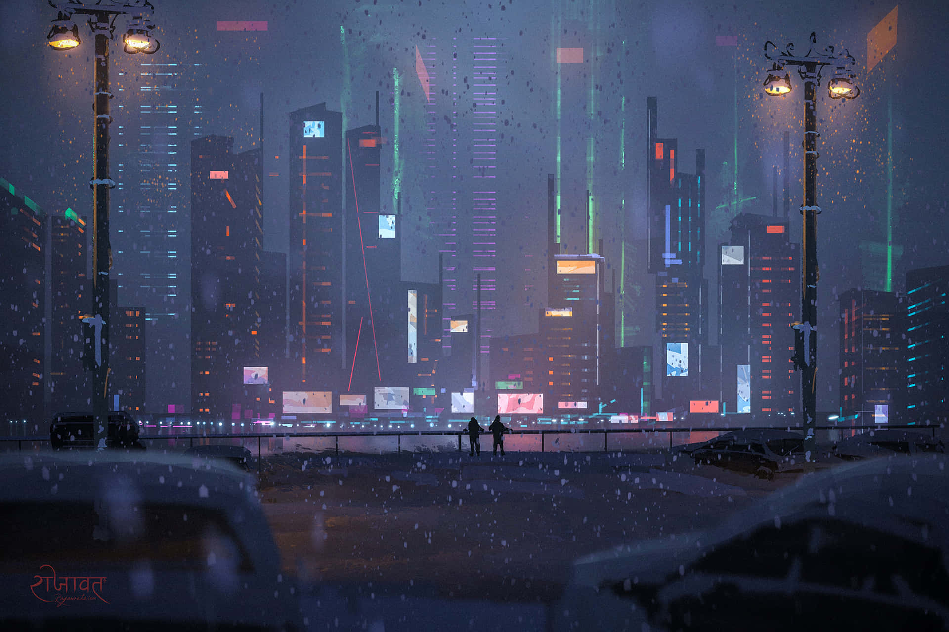 Illuminating The Future Of Technology - Cyberpunk Aesthetic Background