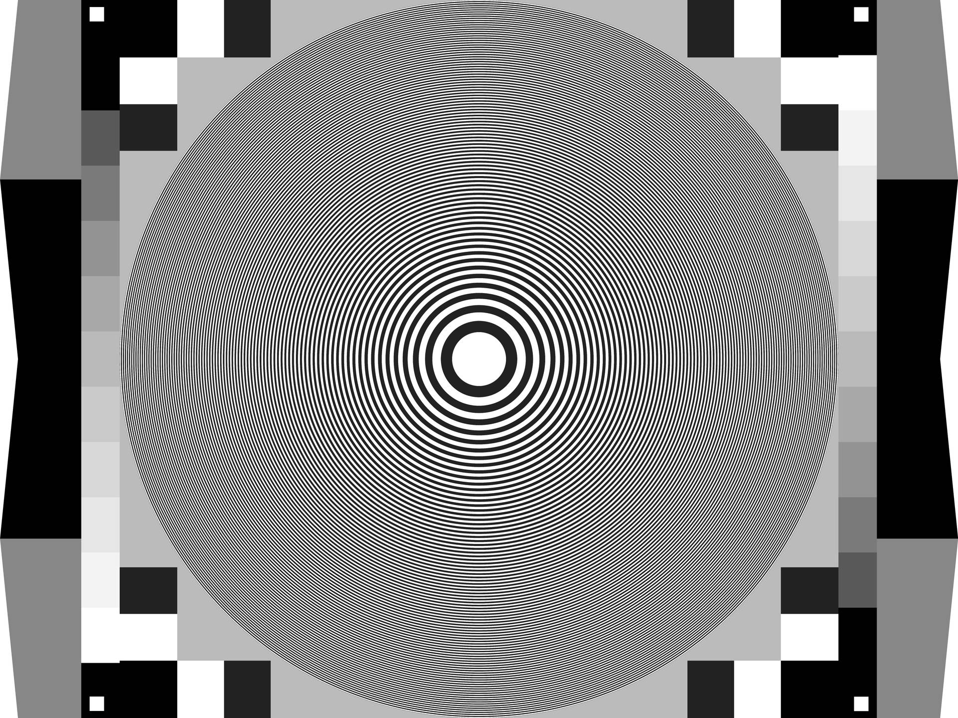 Illusion Circles And Squares Background