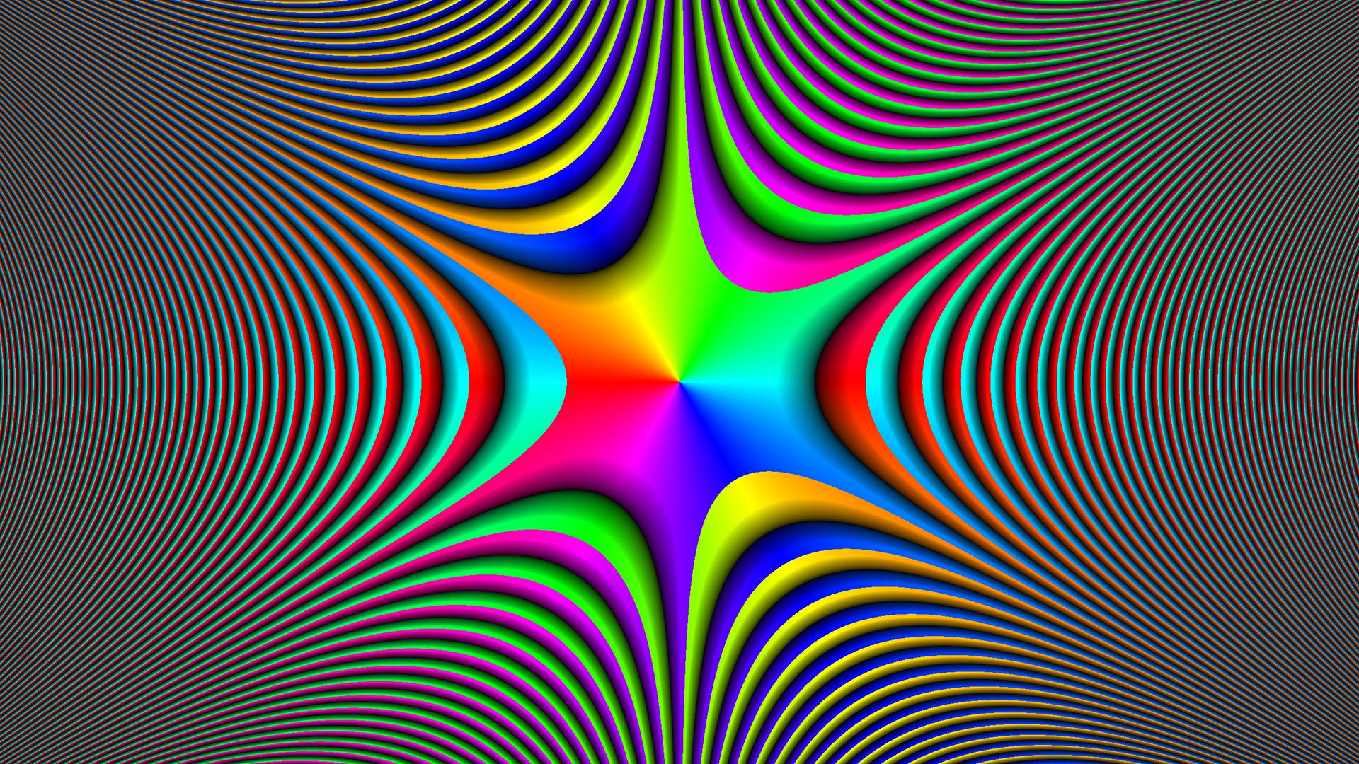 Illusion Colors And Star Background