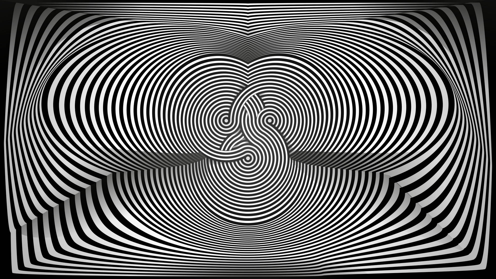 Illusion Multiple Spirals Background