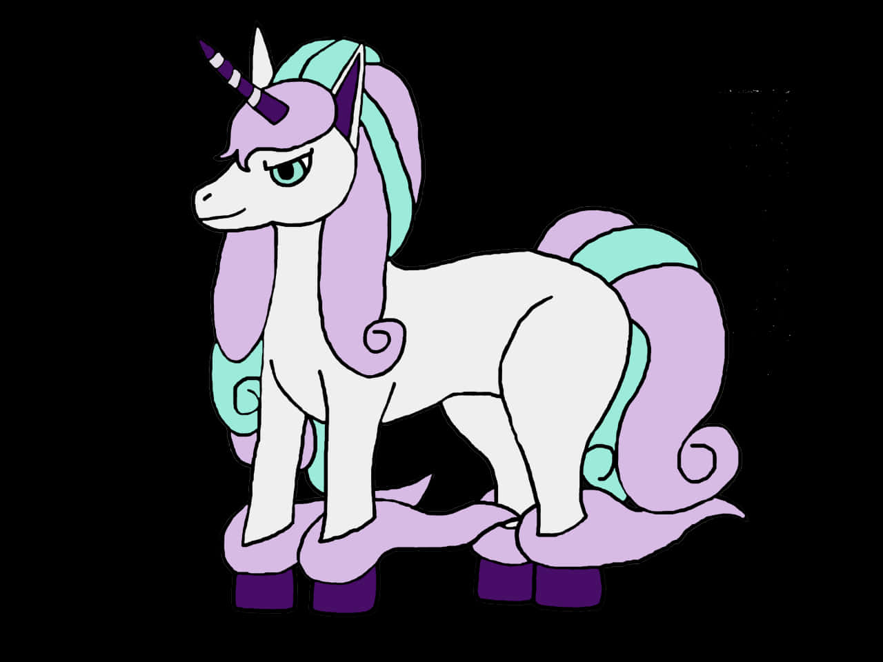 Illustrated Unicorn Like Creature