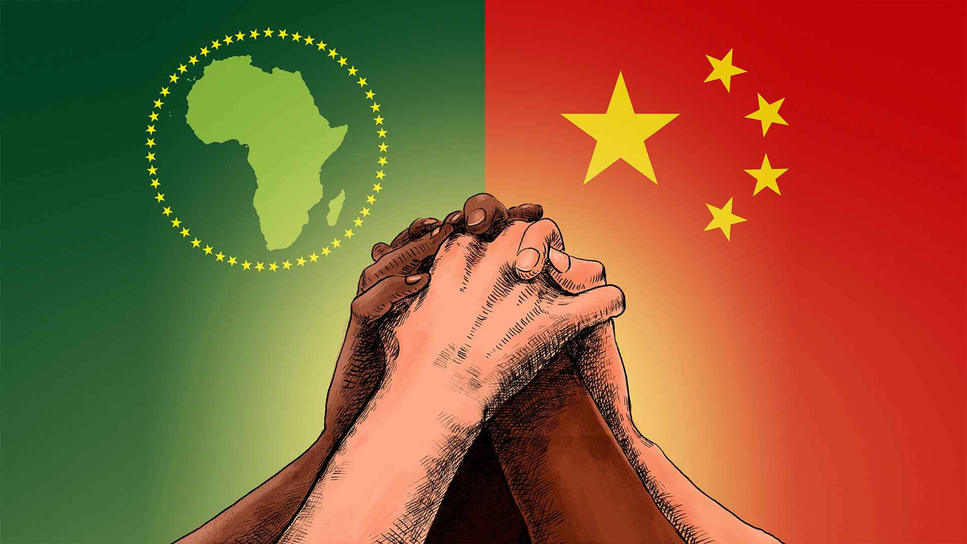 Illustration Of Reciprocal Cooperation Of China-africa