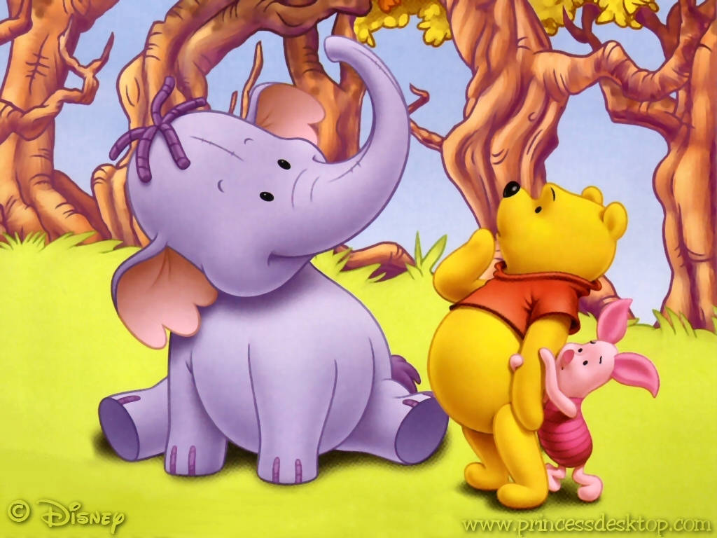 Illustration Of Winnie The Pooh Iphone Theme
