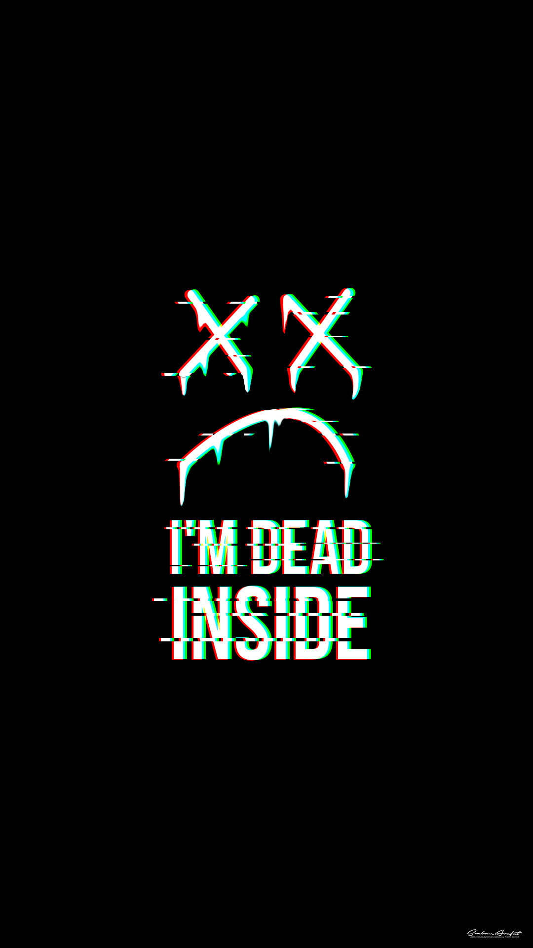 I’m Dead Inside Sad Depressing Background