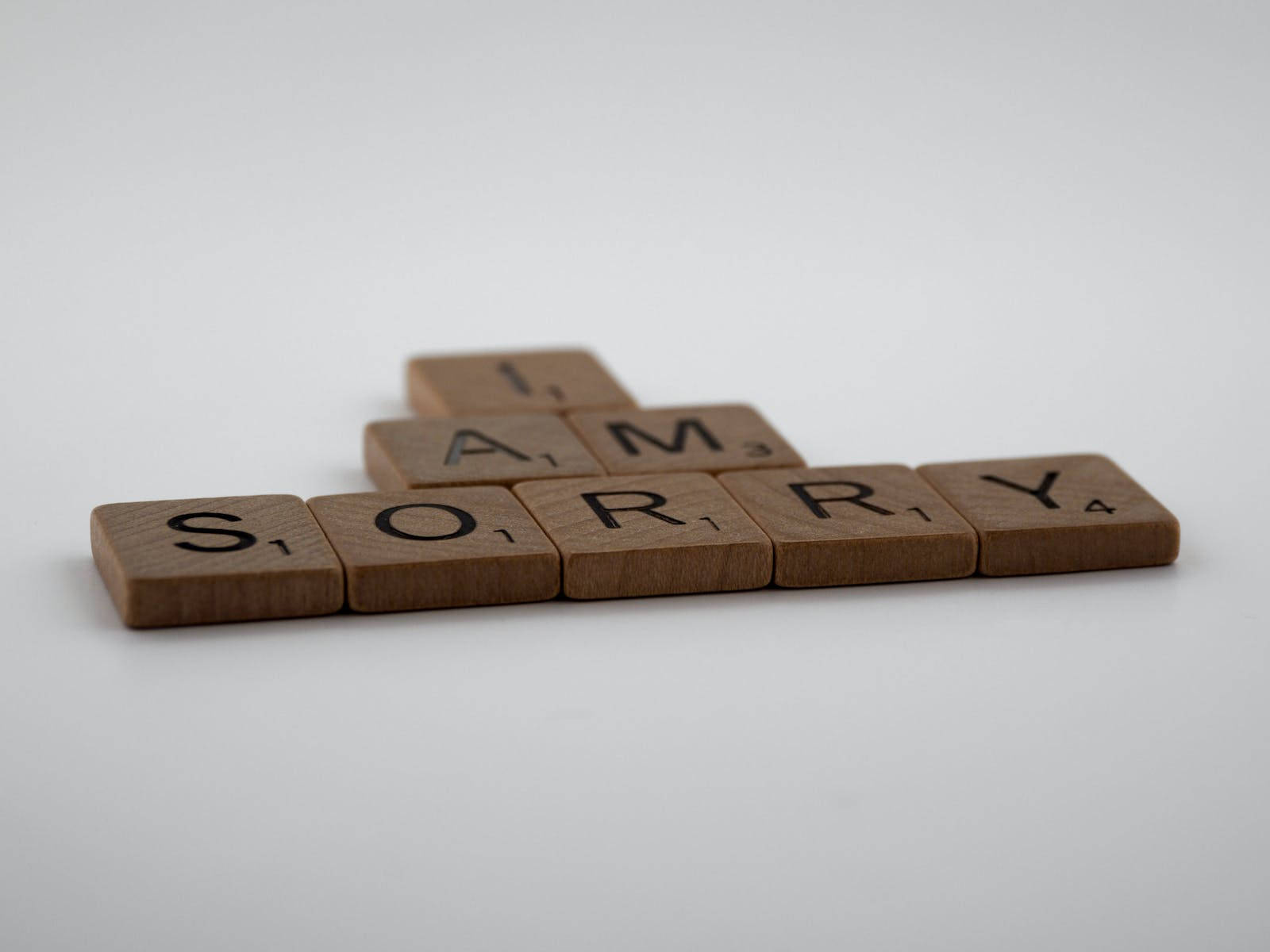 Im Sorry Scrabble Pieces Background