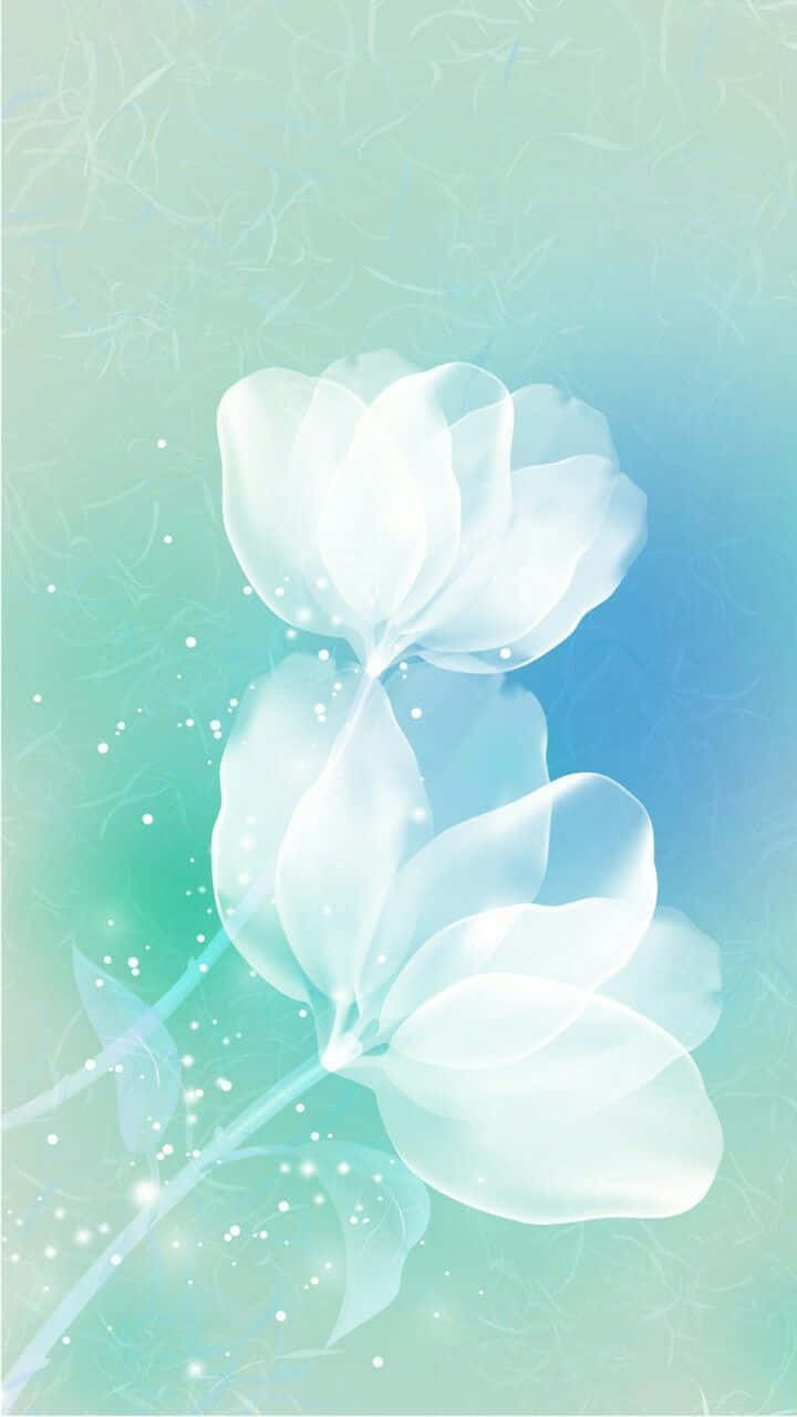 Image A Beautiful Teal Flower Blooming In The Sunlight Background