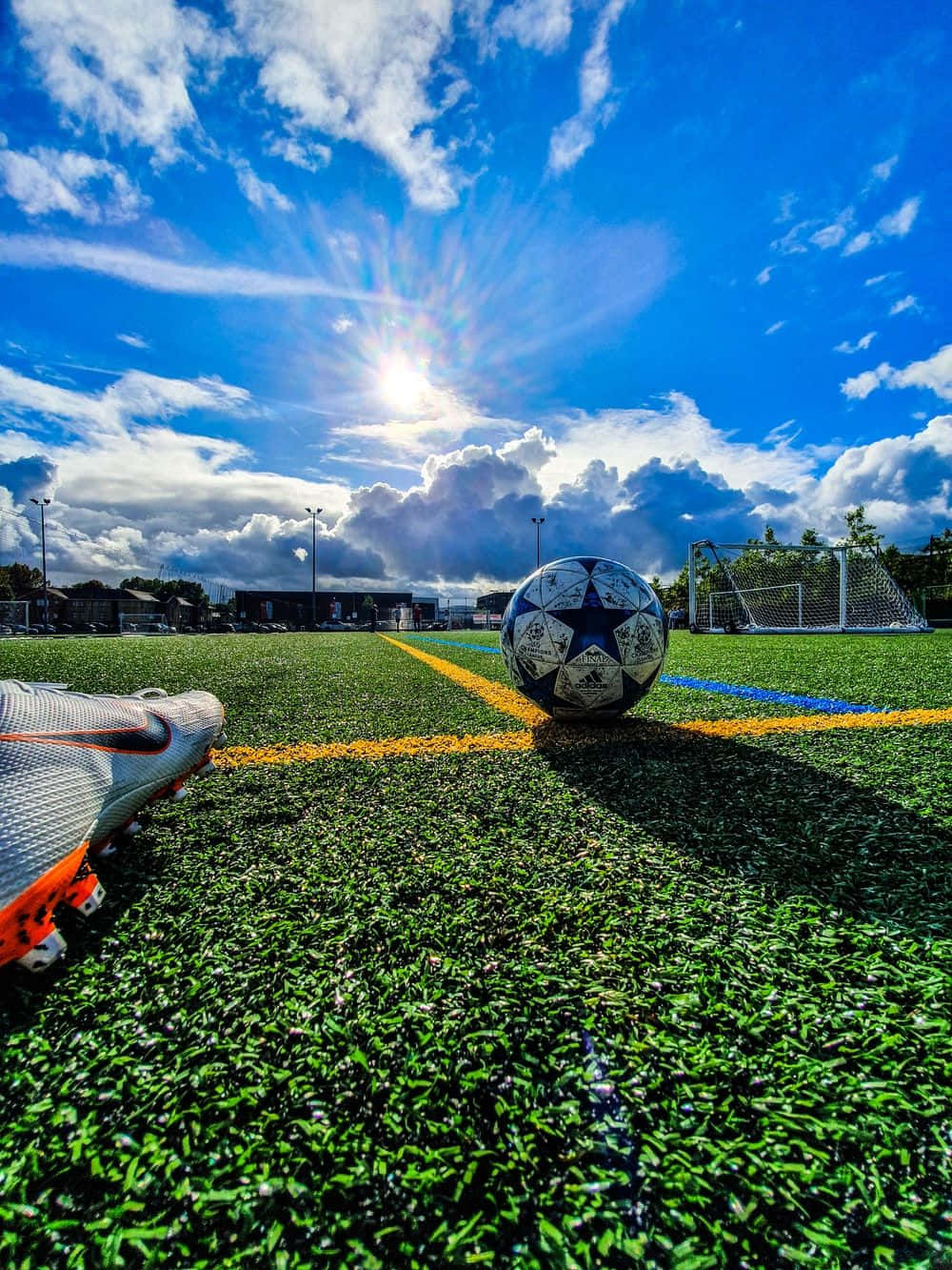 Image A Football Player Showing Off Their Aesthetic Look Background