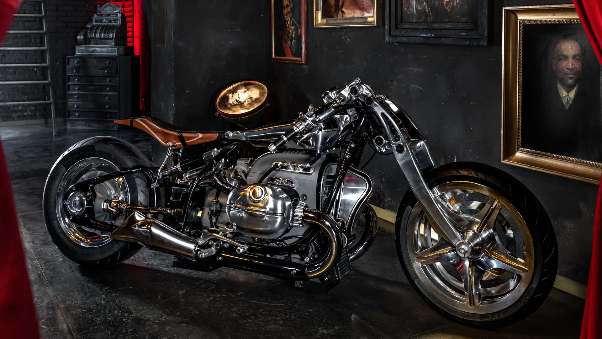 Image A High-performance Motorcycle In 2560x1440 Resolution Background