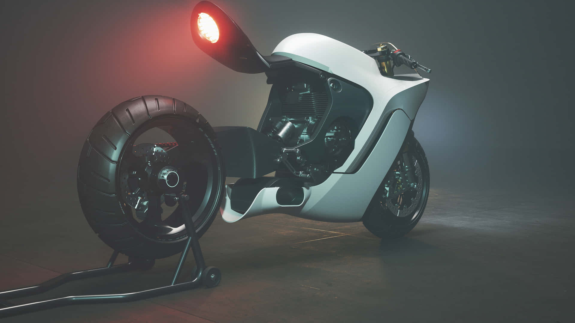 Image A Person Enjoying The Adrenaline Rush Of Motorcycling On A Road In The Countryside.