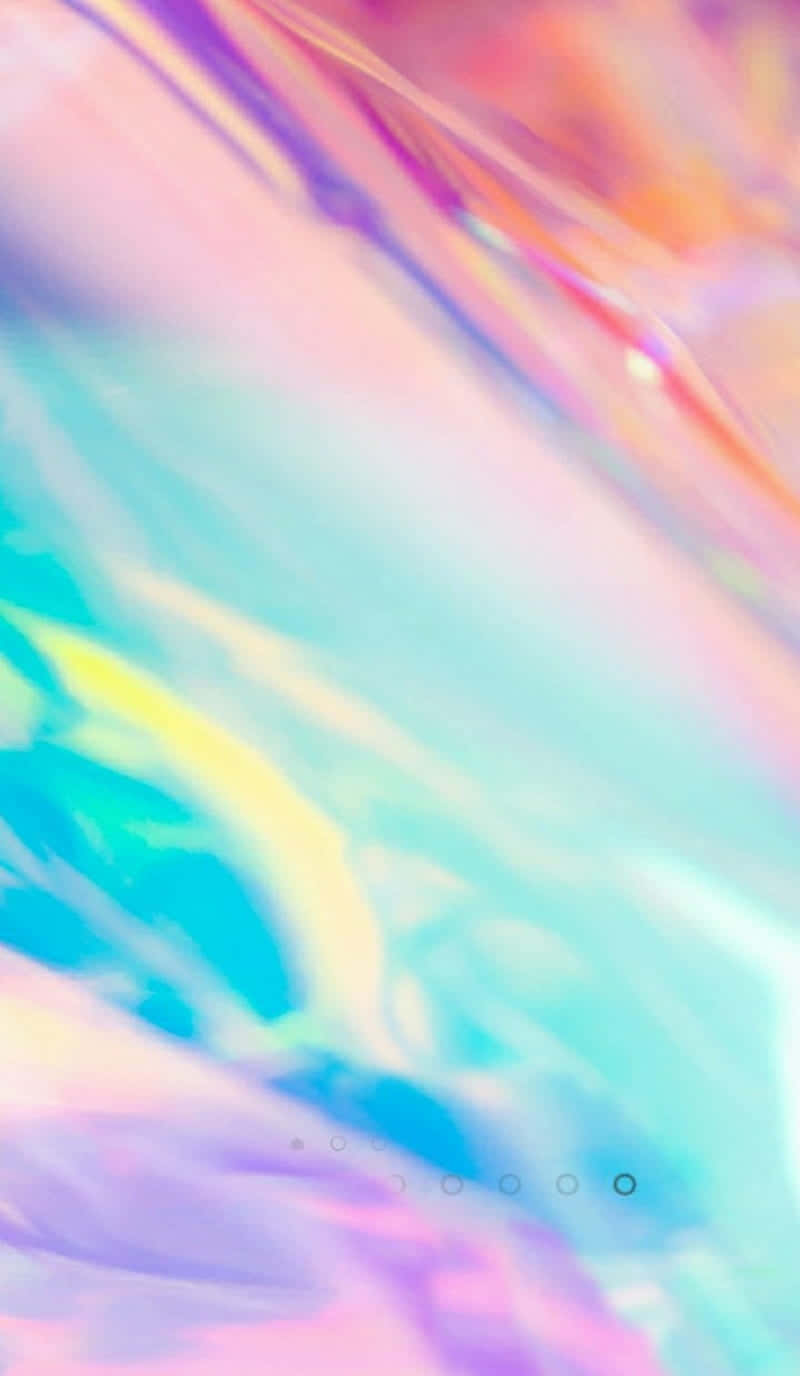 Image A Vibrant Pastel Rainbow Swirl On A White Iphone Background