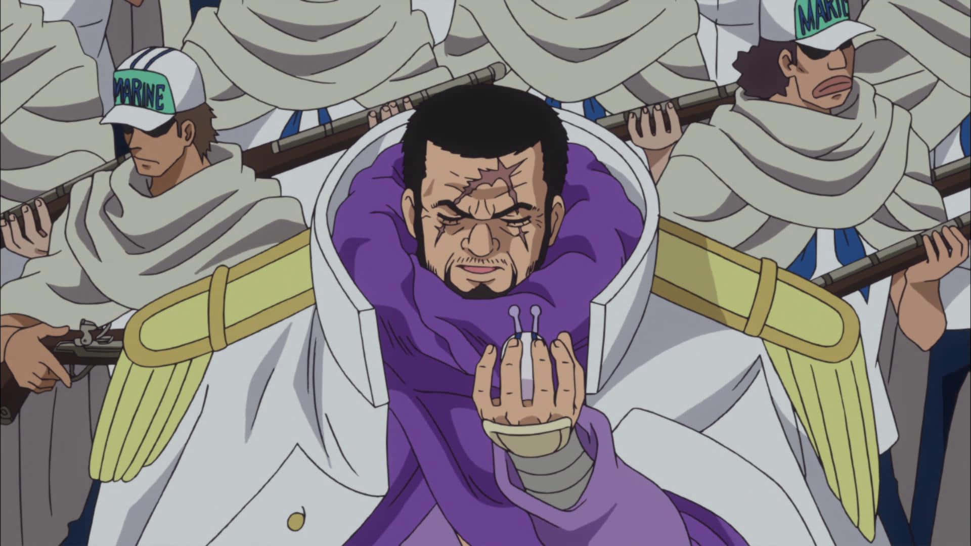 Image Admiral Issho Fujitora Of The Marines Background
