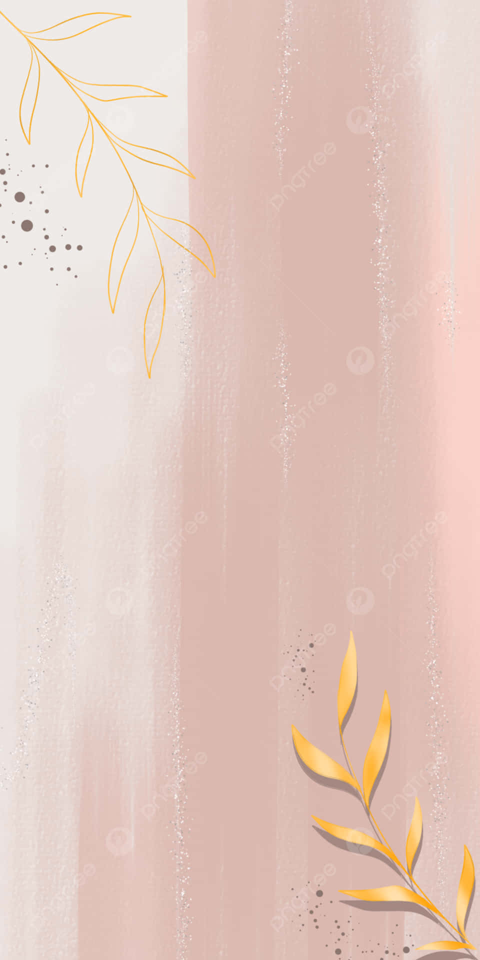 Image Aesthetic Pink And Gold Wallpaper Background