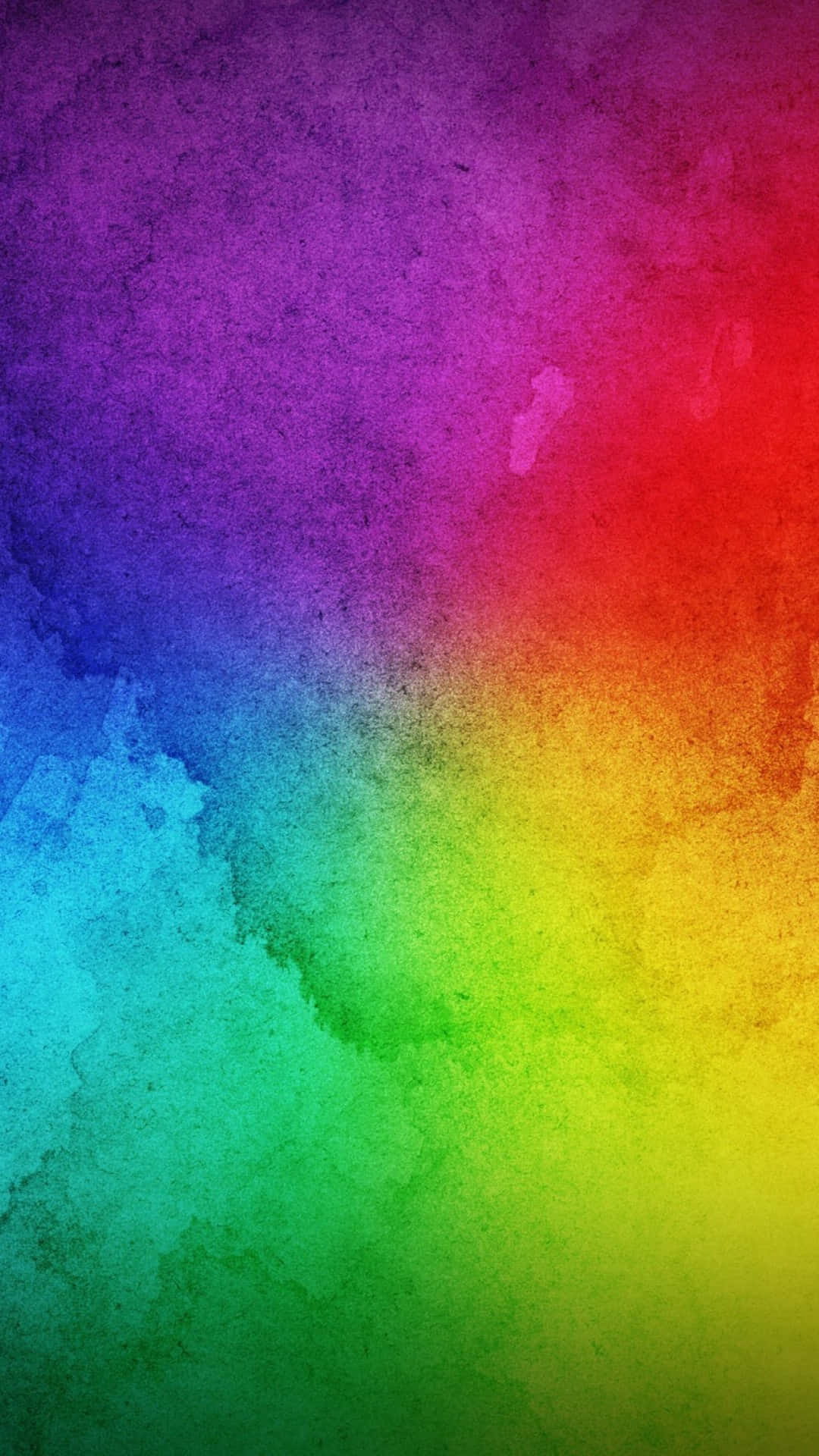 Image An Iphone X With A Vibrant Rainbow Display Background