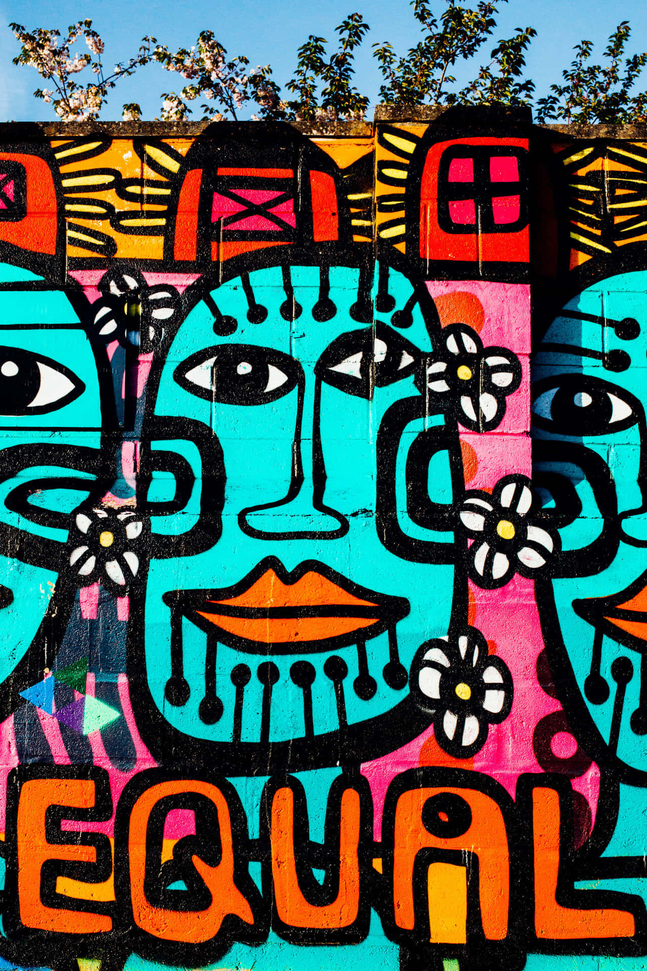 Image An Urban Graffiti Landscape Background