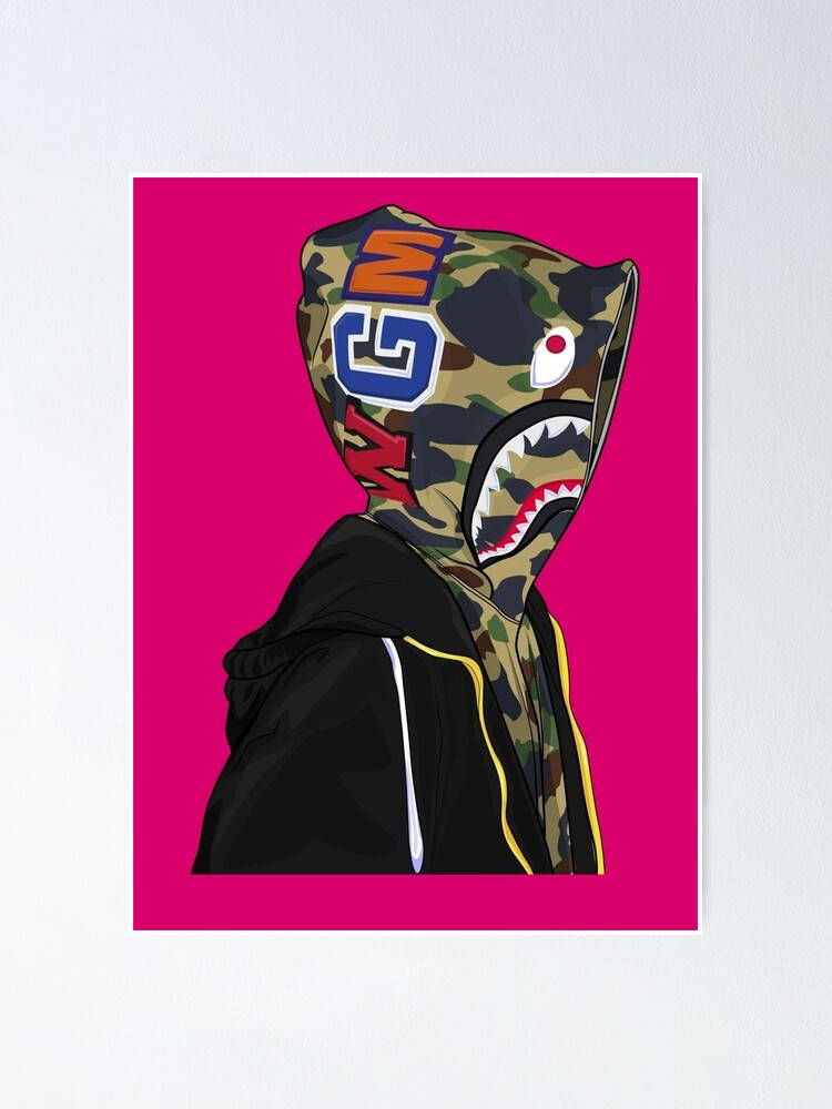 Image Bape Cartoon In Colorful And Wacky Outfit Background