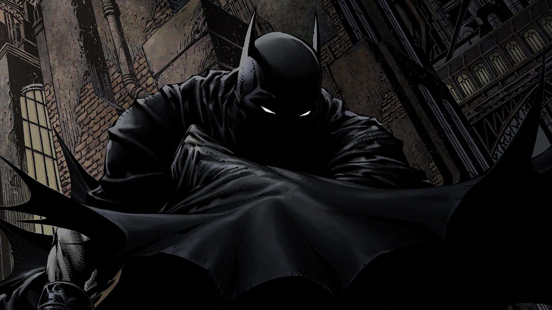Image Batman Takes On The Gotham Streets In This Action Packed Cartoon Background